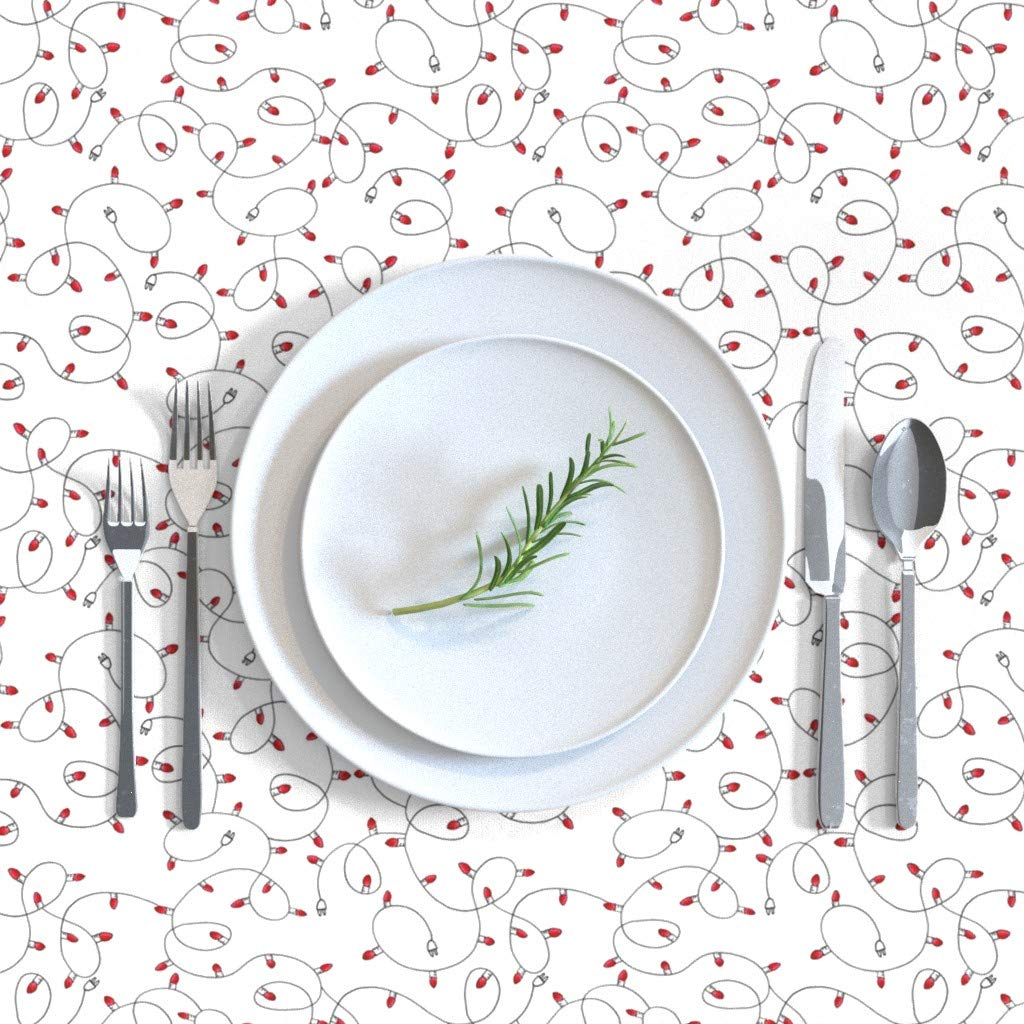 Custom Christmas Lights Winter Holiday Tablecloth - 70