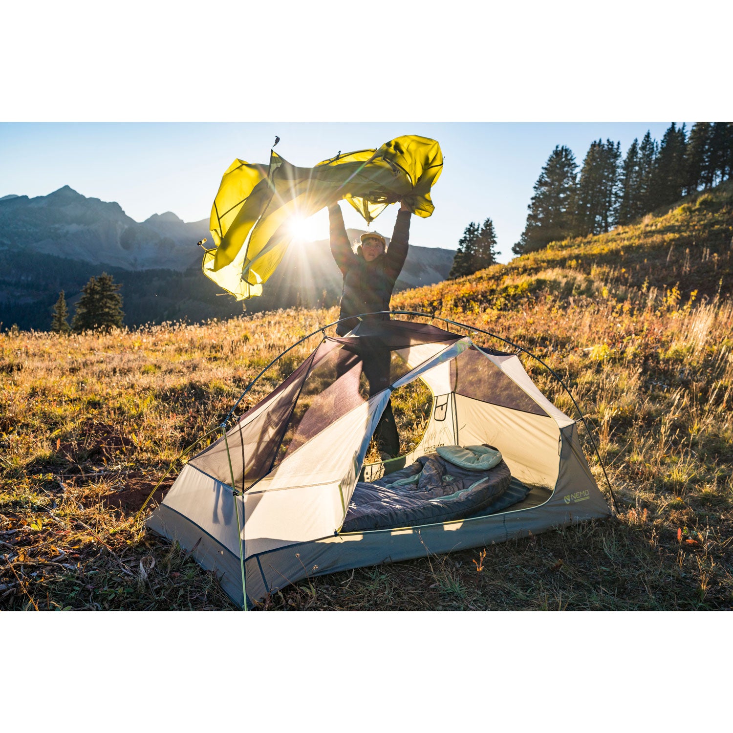 Nemo Hornet OSMO 2-Person Ultralight Backpacking Tent - 3 Season Waterproof Camping Tent for Hiking & Outdoor Adventures