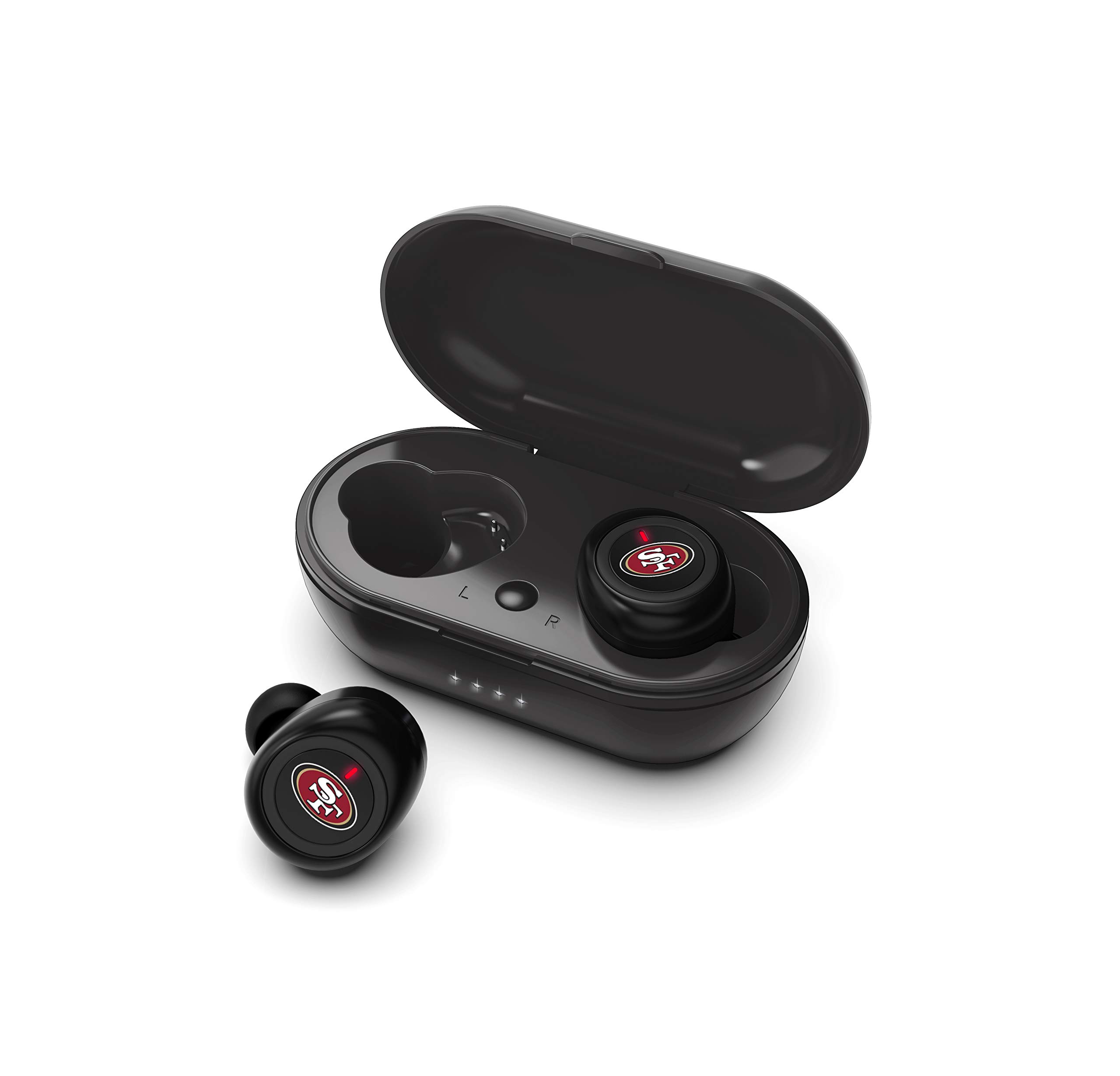 SOAR NFL True Wireless Earbuds - Bluetooth 5.0 Headphones with Noise Cancelling, 30H Playtime, IPX7 Waterproof - Perfect for Sports, Workouts & Gaming
