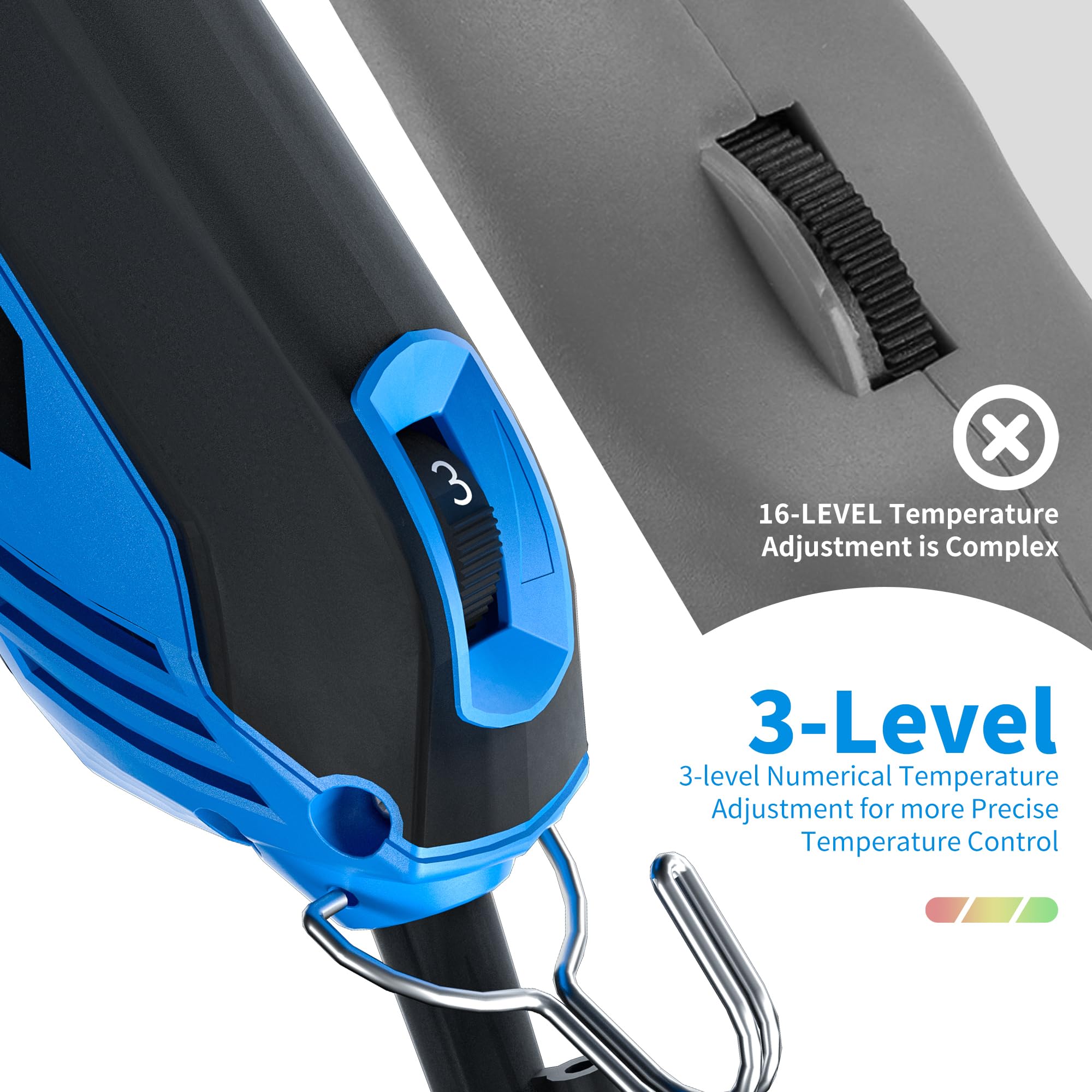 250W AC Rotatable Electric Hot Knife - 6 Blades Foam Cutting Tool Kit with Full-body Air Cooling System for EPP, EPS, XPS, EVA, EPE, PU, KT Board & Sponge | DIY Craft, Model Making, Packaging & Insulation Projects