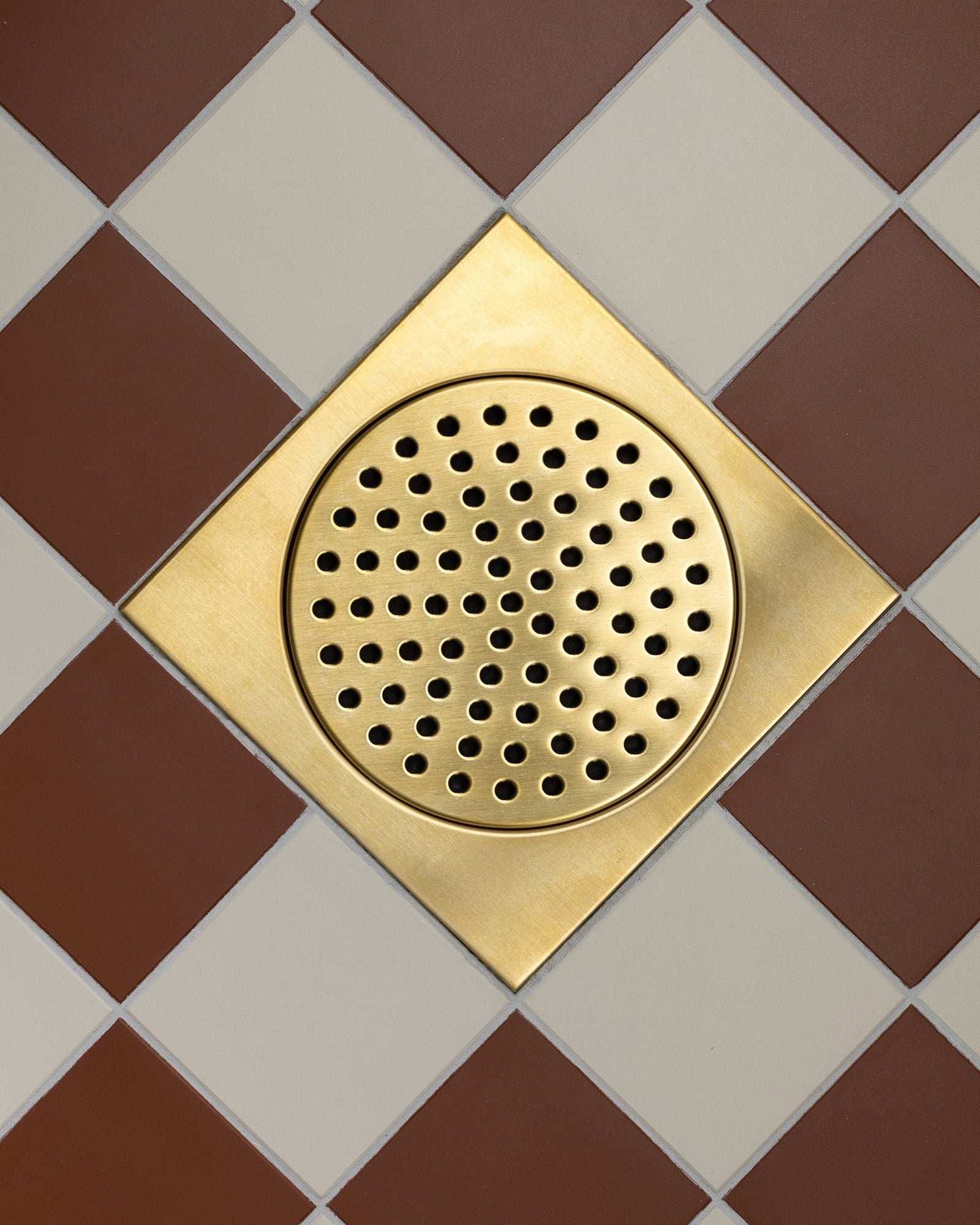 Brass Floor Drain Cover 200 x 200 mm - Standard Size for Bathroom, Shower & Laundry Room Water Drainage