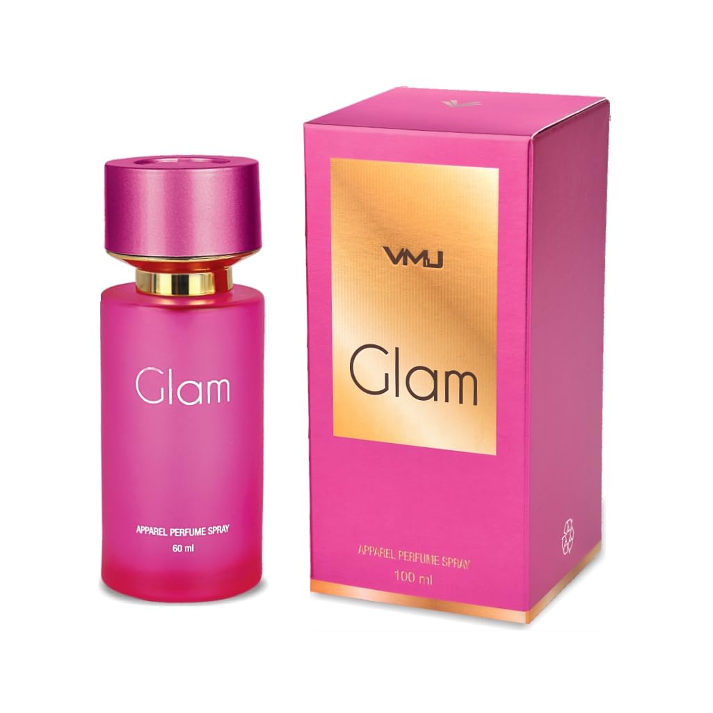 VIWA VMJ Glam 60ml Unisex Perfume Spray - Pink Floral Amber Wood Scent for Women & Men | Perfect for Daily Wear, Date Nights & Special Occasions