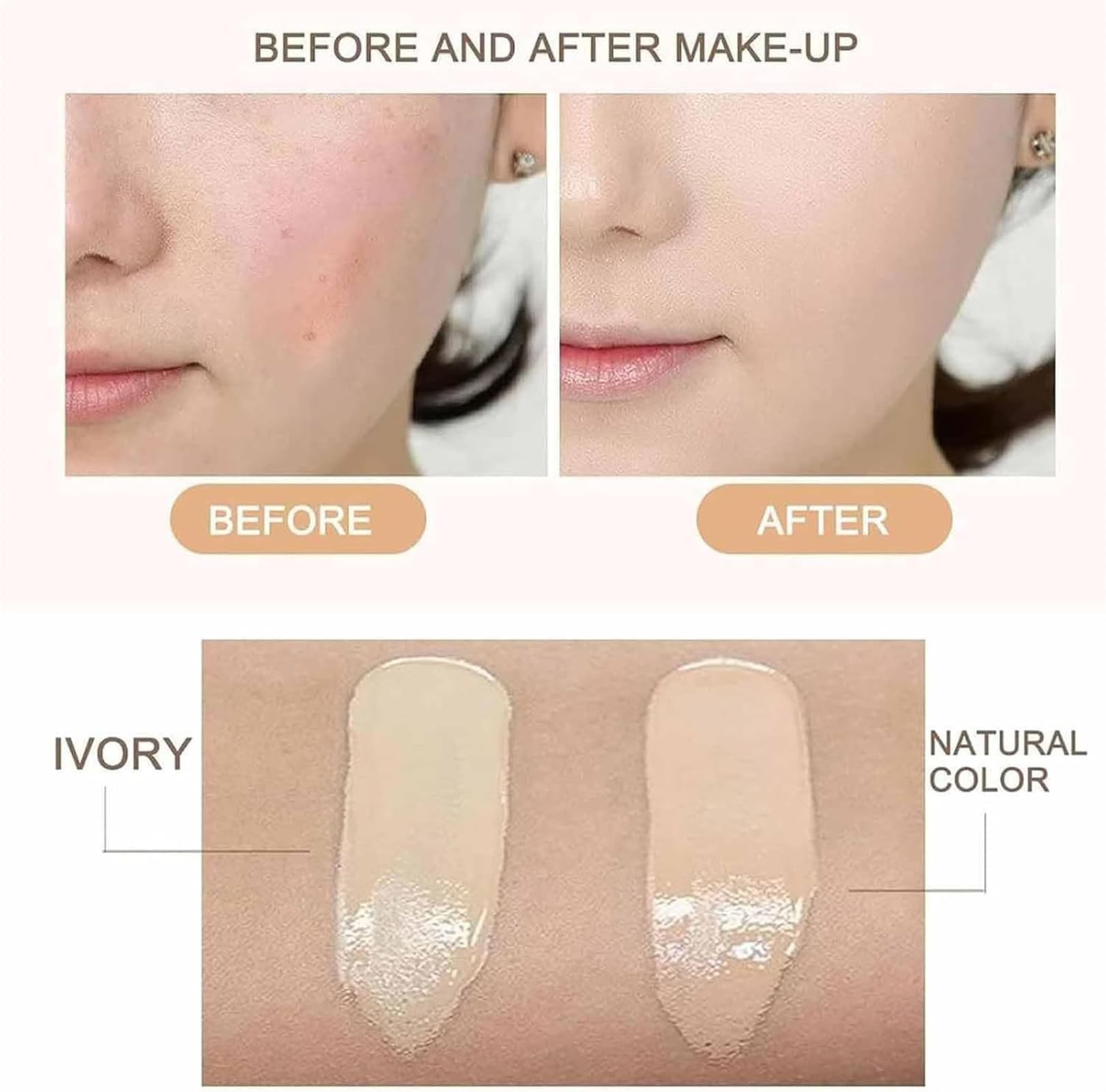 Cedar & Ash CC Cream - Air Cushion Foundation with Moisturizing Coverage | Perfect for Daily Makeup & On-The-Go Touch Ups