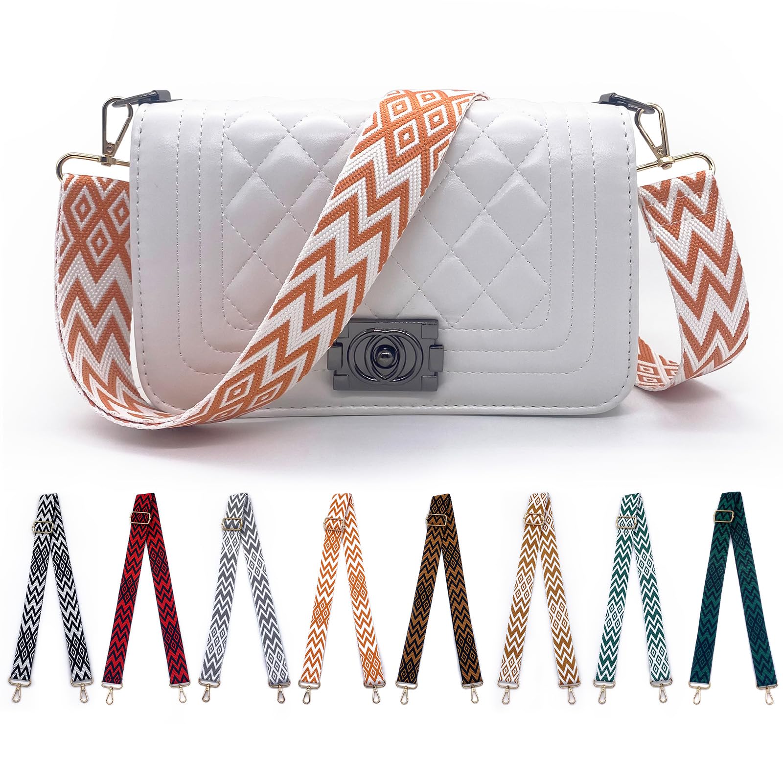 Adjustable Wide Shoulder Strap Replacement Belt for Crossbody & Canvas Bags - Perfect for Travel, Shopping & Everyday Use