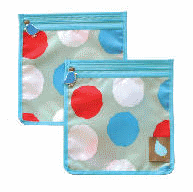 Jaq Jaq Bird Reusable Food Pouch Set of 2 - Eco-Friendly, Leak-Proof Snack Bags for Kids | Perfect for School Lunches, Travel & On-the-Go Snacking