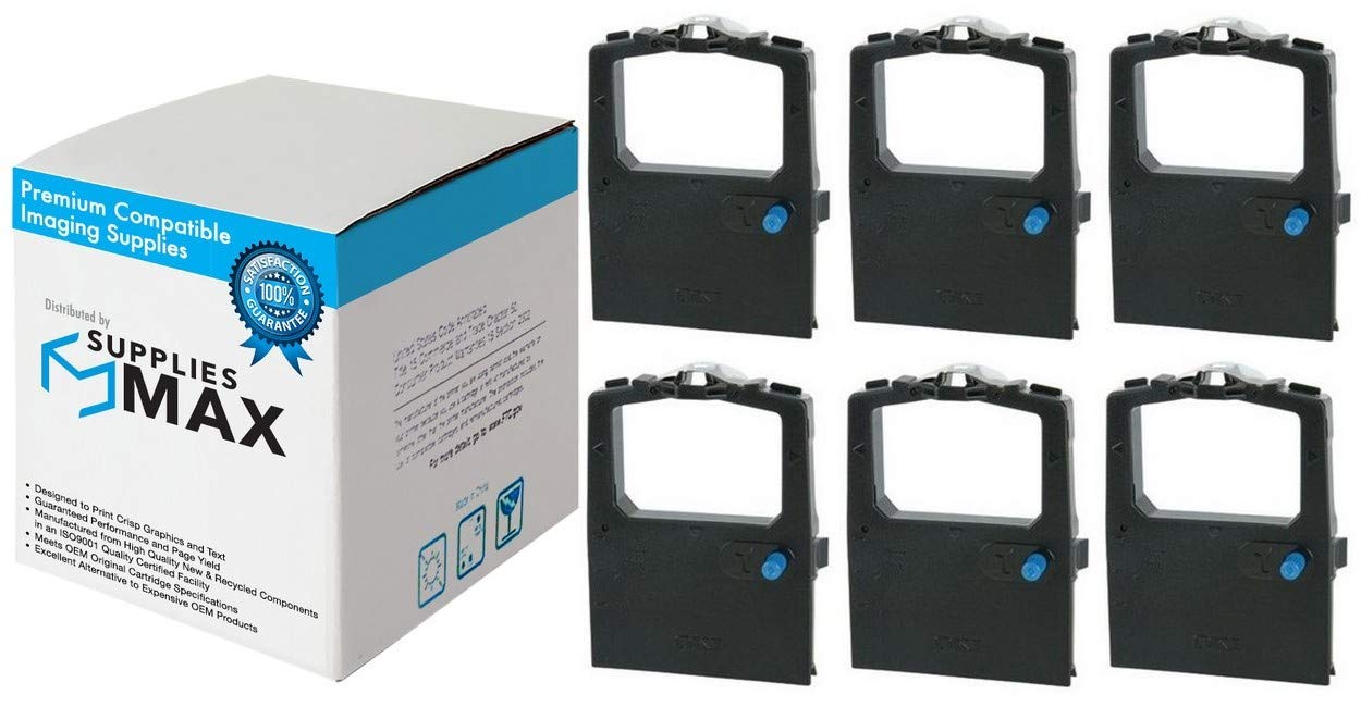 Unisys B9253-84 Compatible Black Printer Ribbons - 6 Pack (19-2203-917) - Perfect for Office Printing, Receipts, and Point of Sale Systems
