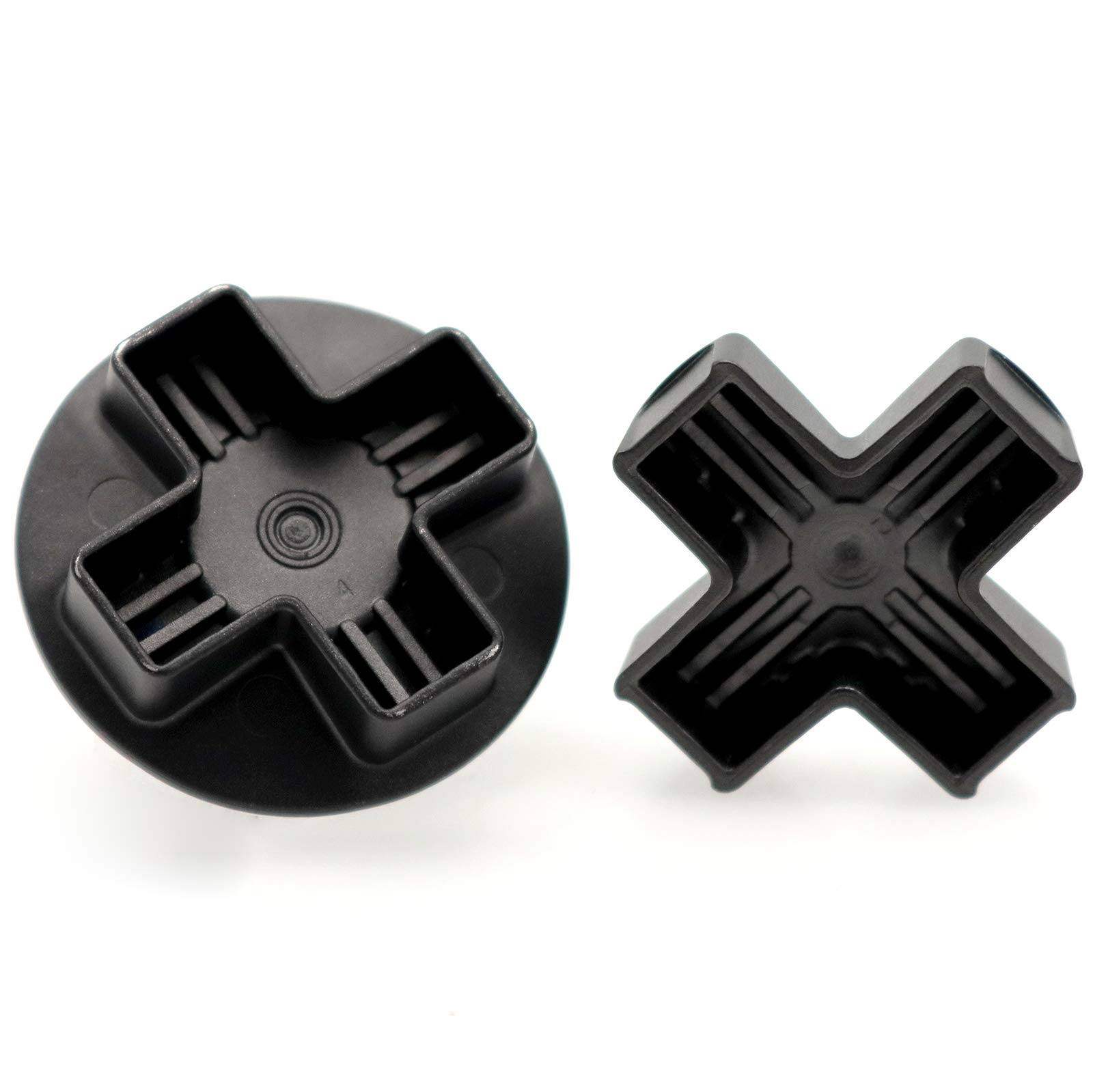 2-Pack Metal D-Pad Set for Xbox Elite 2 Controller - Standard & Faceted Replacement (Cross + Concave) - Enhanced Gaming Precision for FPS, Racing & Fighting Games