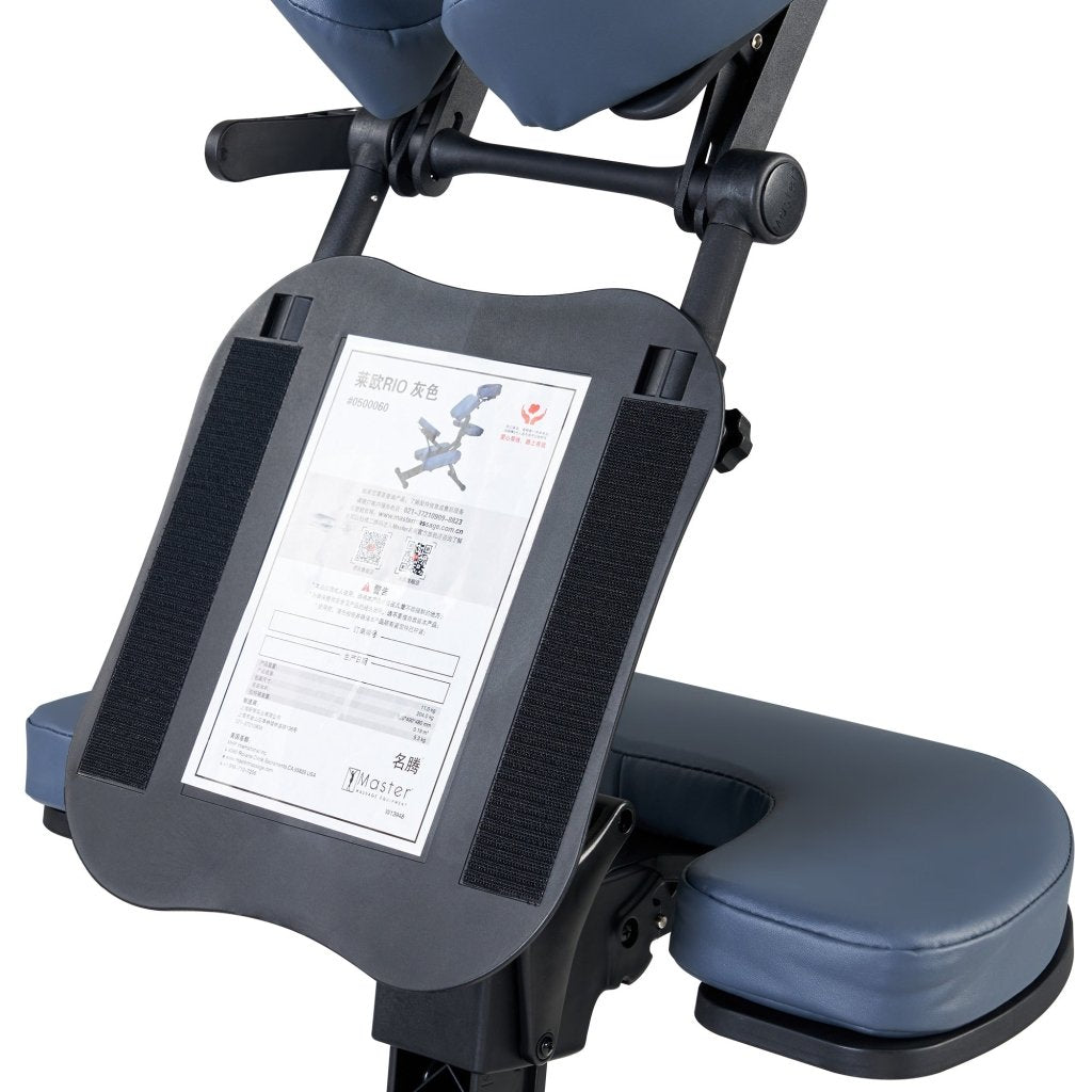 Master Massage® Rio Portable Massage Chair - Lightweight & Adjustable with Carrying Case, Perfect for Home, Office & Travel - Royal Blue