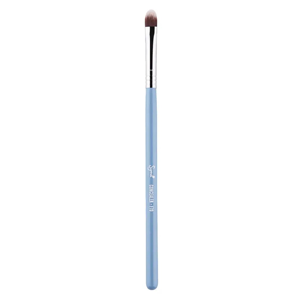 F70 Concealer Brush - Bunny Blue | Professional Makeup Brush for Flawless Coverage | Perfect for Under Eyes, Blemishes & Contouring