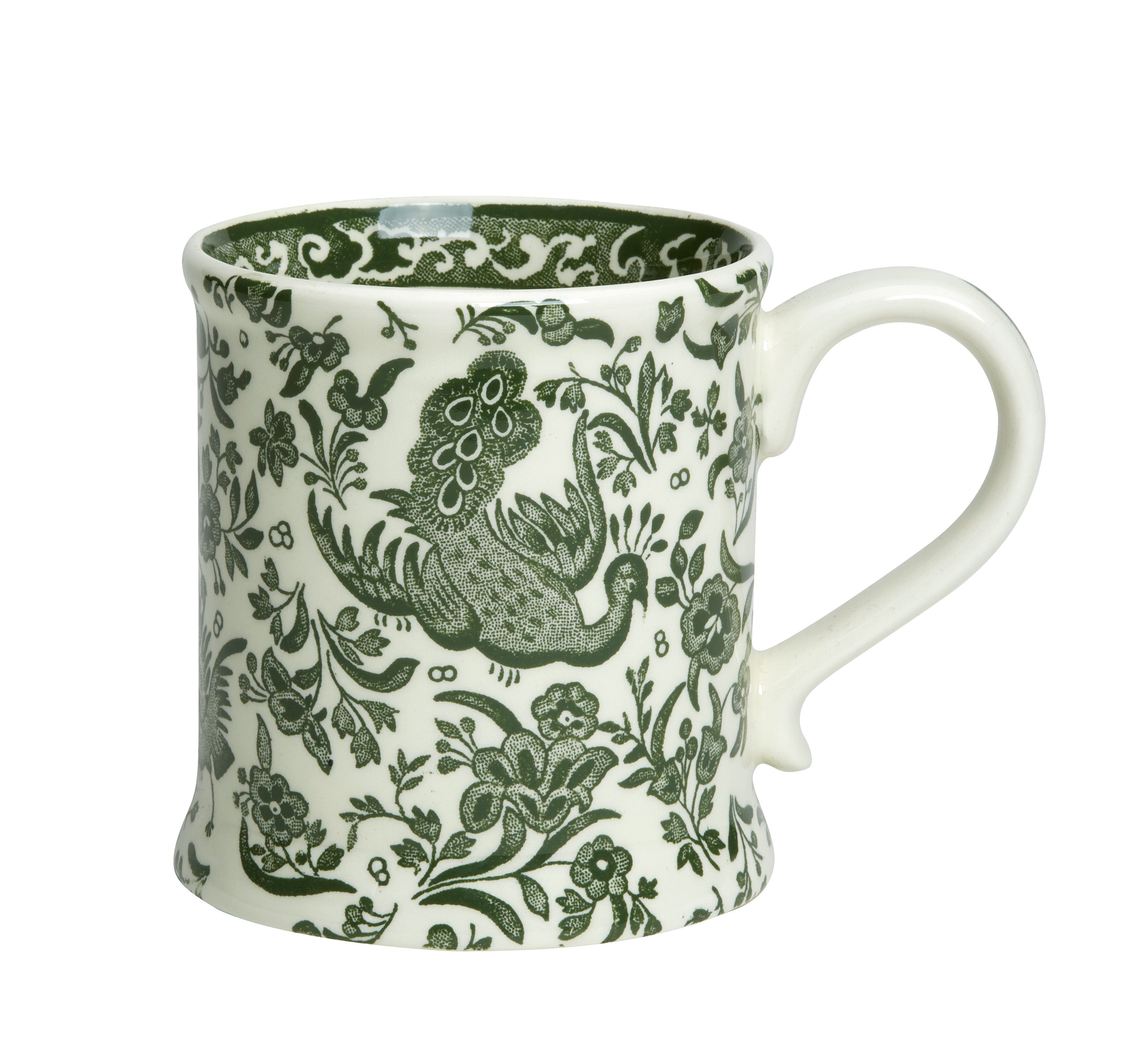 Burleigh Green Regal Peacock Dinnerware Set - Elegant Porcelain Plates & Bowls for Fine Dining & Special Occasions