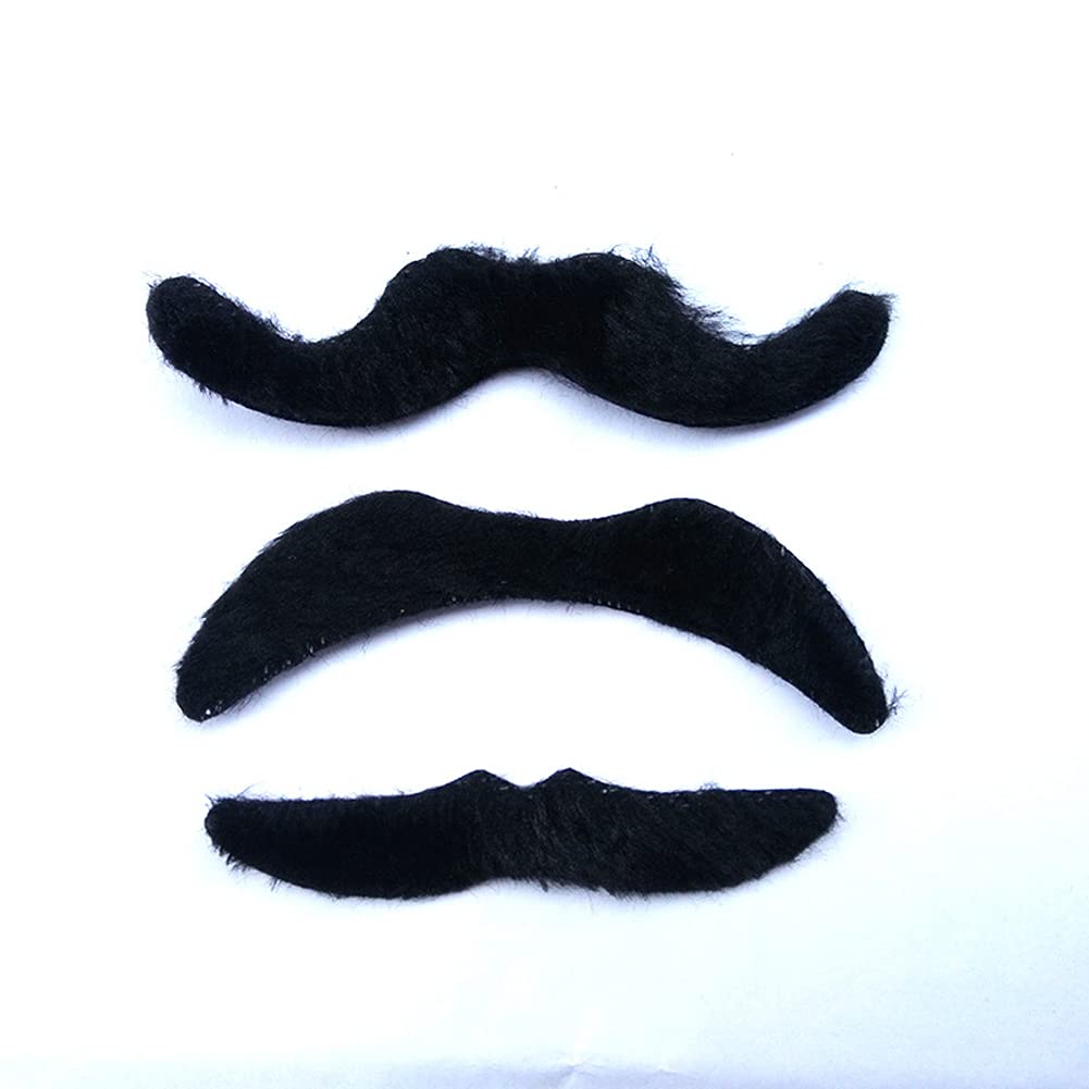 12-Piece Party Costume Set - Funny Masquerade Props with Fake Beards & Colorful Mustaches for Halloween, Cosplay & Themed Parties - Perfect for Costume Parties, Dress-Up Games & Photo Booths