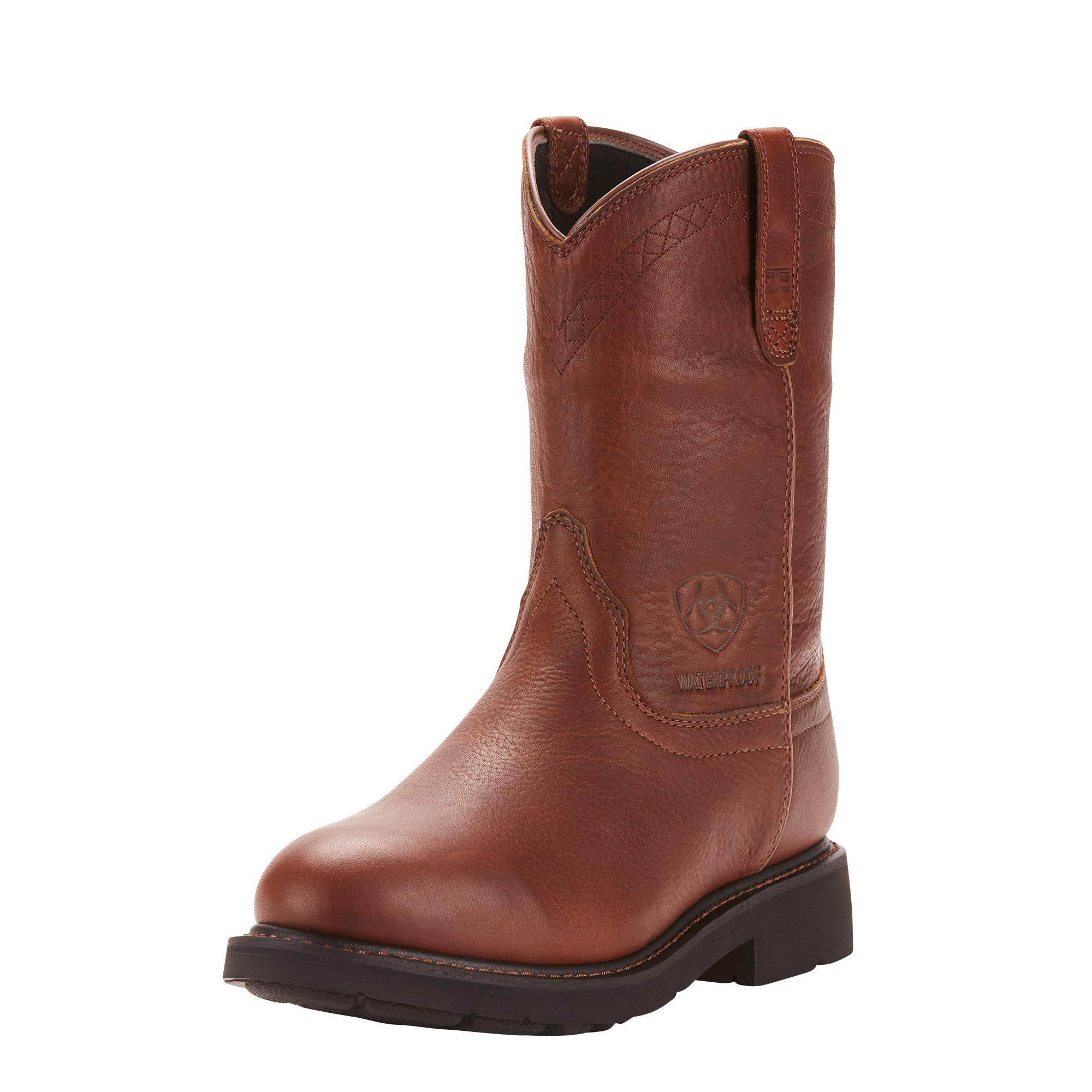 Ariat Men's Sierra Waterproof Work Boots - Durable Steel Toe Construction for Outdoor & Construction Work - Ideal for Hiking, Farming & Heavy Duty Jobs