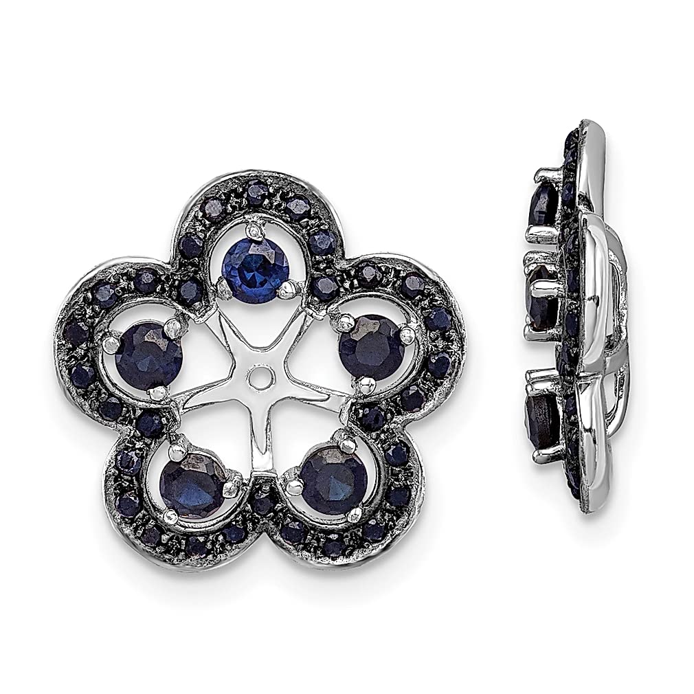 925 Sterling Silver Created Sapphire Pendant Necklace - September Birthstone Jewelry for Women, Elegant Gift for Her | Perfect for Birthday, Anniversary & Special Occasions