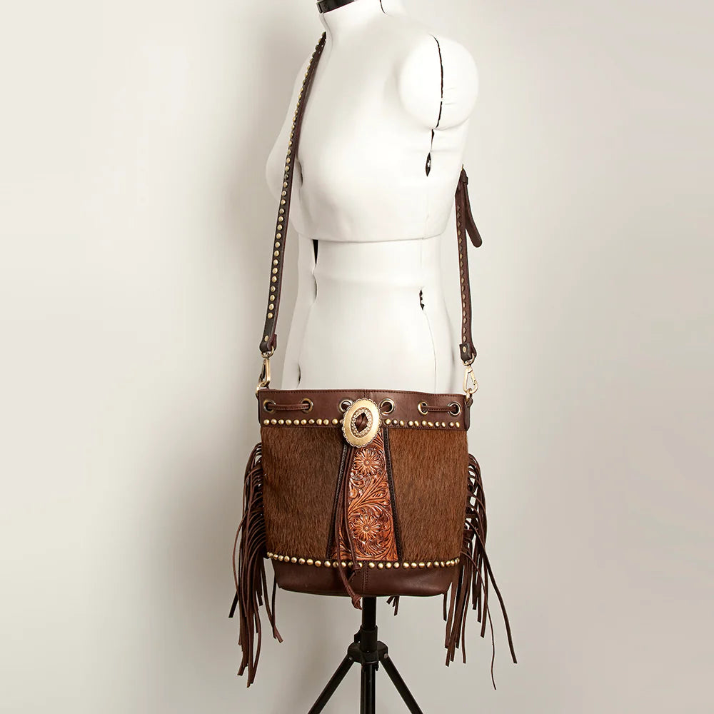American Darling Conceal Carry Brown Backpack & Purse for Women - Stylish CCW Handbag with Hidden Gun Pocket - Perfect for Travel, Hiking, and Everyday Use