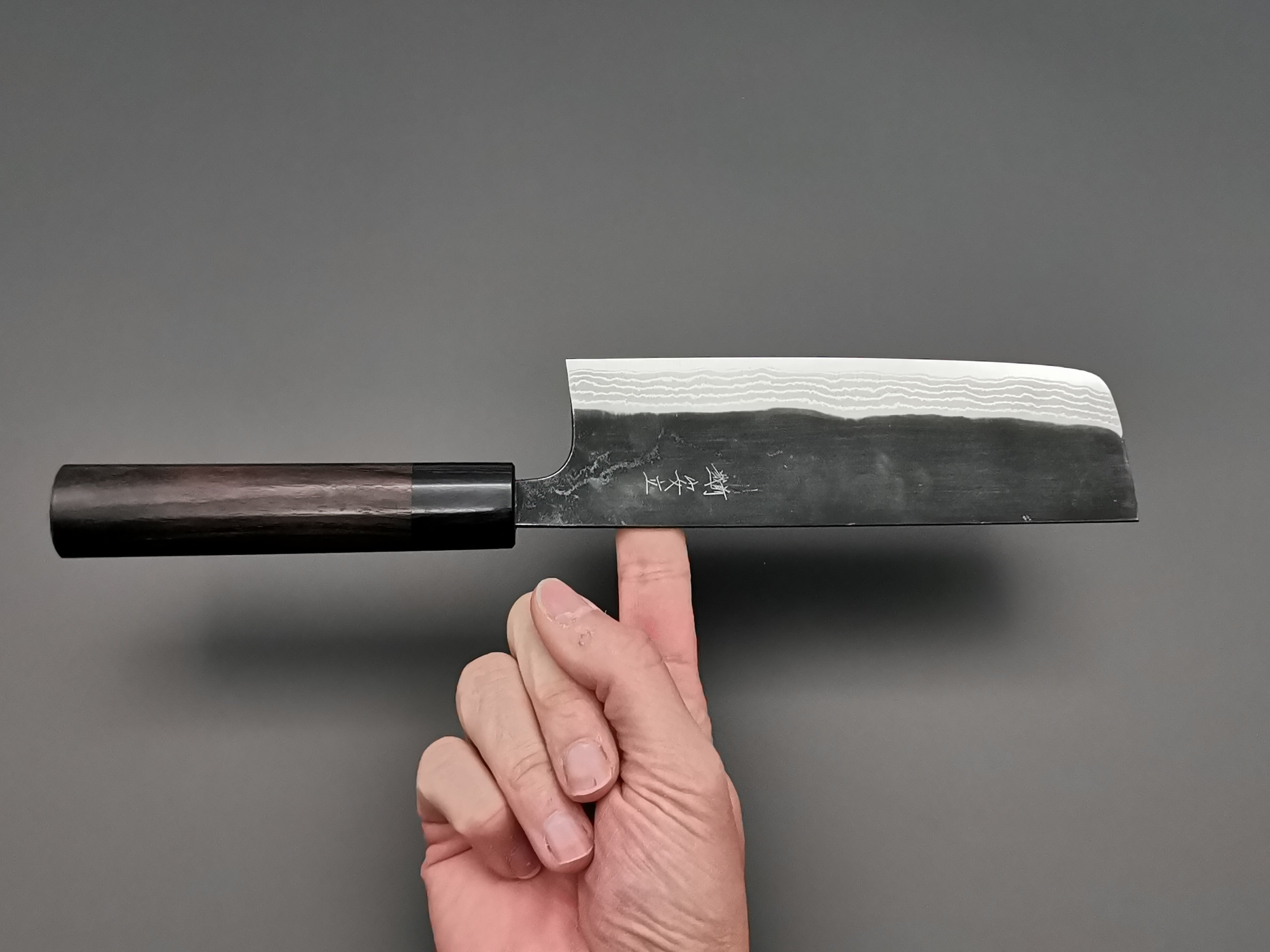 Premium Anryu Shirogami #2 Nakiri Japanese Vegetable Knife - High Carbon Steel Blade for Professional Chefs & Home Cooking - Perfect for Chopping, Slicing & Dicing Vegetables