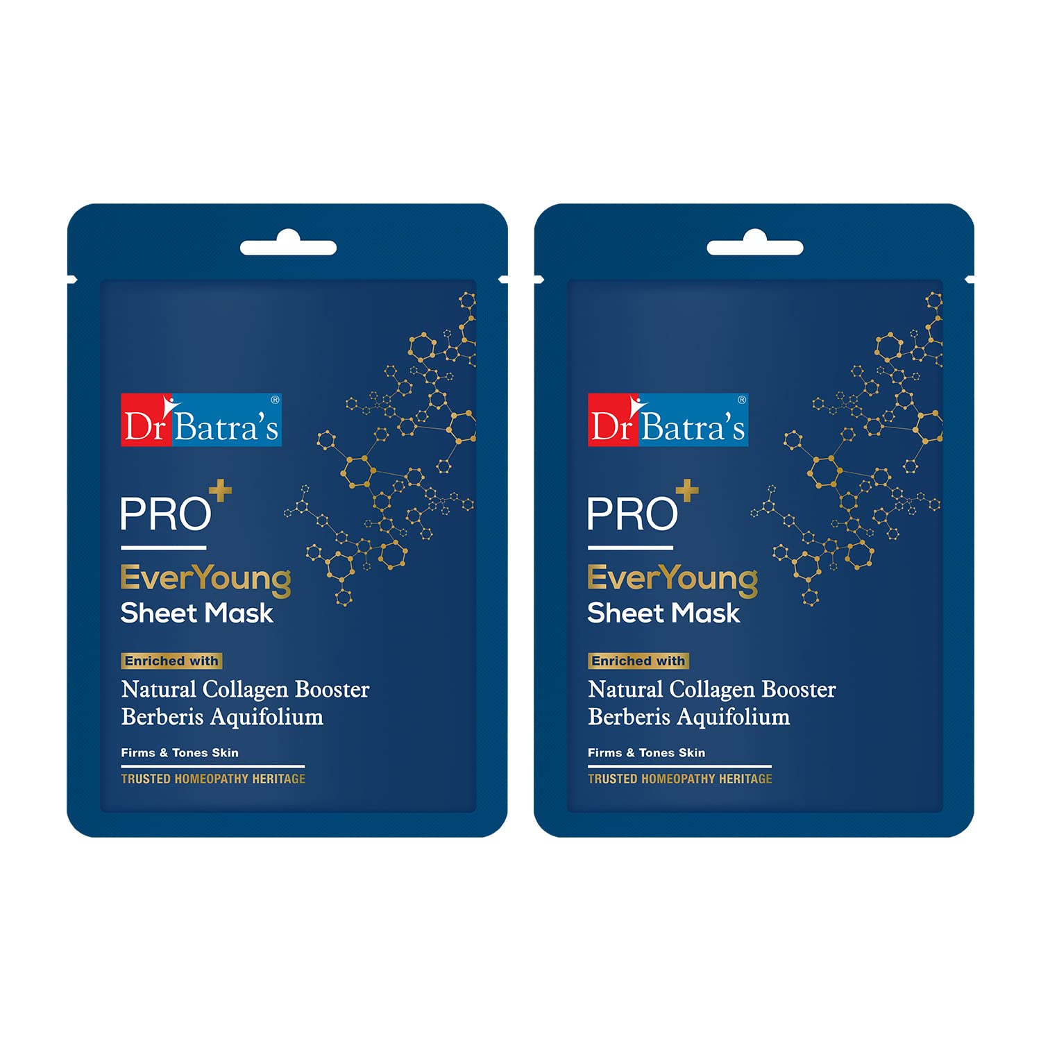 Dr Batra's PRO+ Everyoung Sheet Mask (25g) - Pack of 2 | Hydrating & Anti-Aging Face Mask for Glowing Skin | Perfect for Daily Skincare Routine & Spa Days