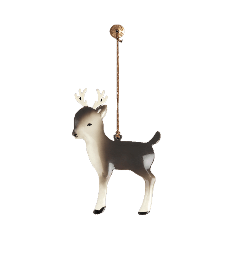 Large Maileg Bambi Ornament - Handmade Christmas Deer Decor for Tree, Gift & Holiday Home Decoration | Perfect for Xmas, Winter Wonderland & Nursery Decor