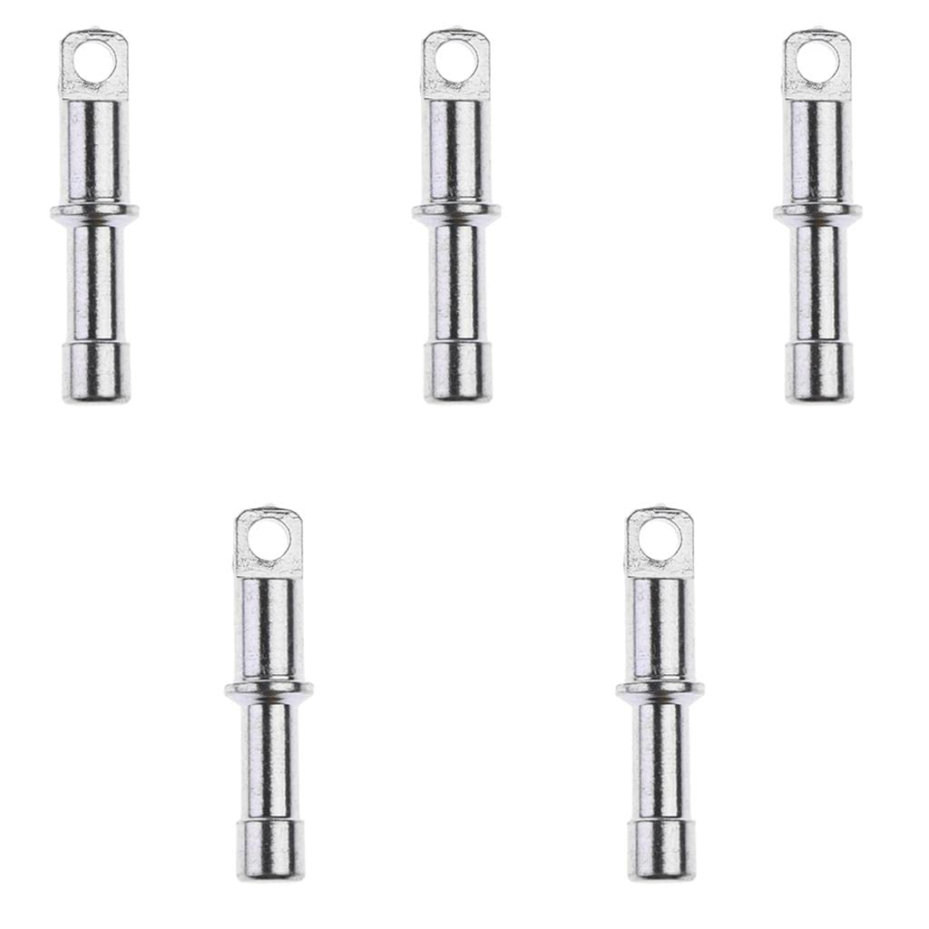 Ultralight Aluminum Tent Pole Replacement Plugs (5Pcs) - Silver End Tips for 11mm Poles | Perfect for Camping, Hiking & Outdoor Gear Repair