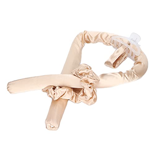 No Heat Hair Rollers Set - Skin Friendly Heatless Hair Curlers for Easy, Elegant Curls | Compact & Portable for Home, Travel & Birthday Parties (Champagne Color) | Perfect for Overnight Styling, Weddings & Special Events