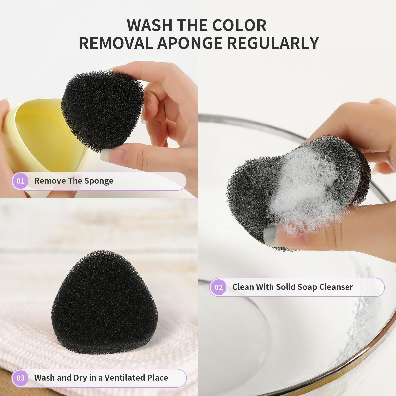 Docolor Vegan Makeup Brush Cleaner Set with Coconut Oil - Perfect for Cleaning Sponges & Brushes at Home