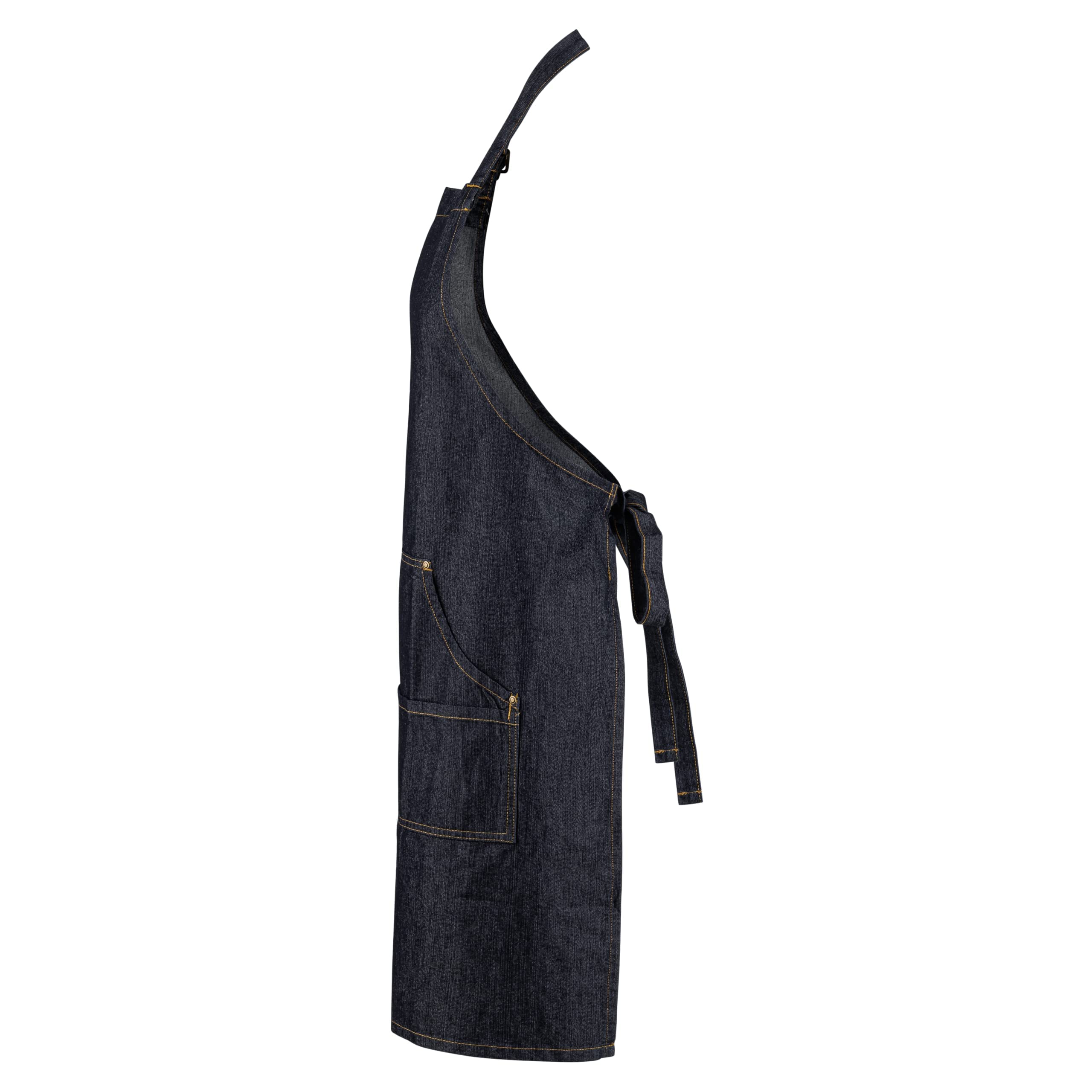Premium Custom Denim Baking Apron with Pockets for Women & Men - Personalized Cooking & Baking Gift for Chefs, Bakers & BBQ Enthusiasts - Perfect for Home Kitchens, Professional Bakeries & Outdoor Grilling