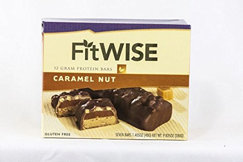 Fit Wise Caramel Nut Protein Bar - Keto Friendly, Low Carb, Gluten Free Snack for Weight Loss & Muscle Recovery - Perfect for Gym, Hiking & On-the-Go Energy Boost