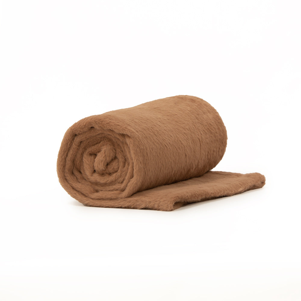 Embrace Throw Blanket - Soft & Cozy Almond Color - Perfect for Sofa, Bed, and Living Room Relaxation