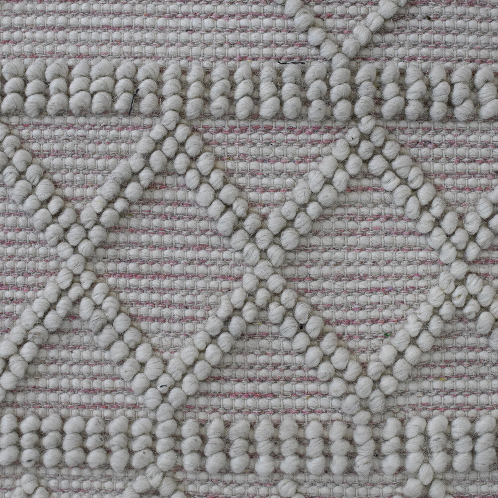 Hand Woven Bohemian Area Rug - Soft & Durable Cotton Sculpture Carpet for Living Room, Bedroom, or Nursery Decor