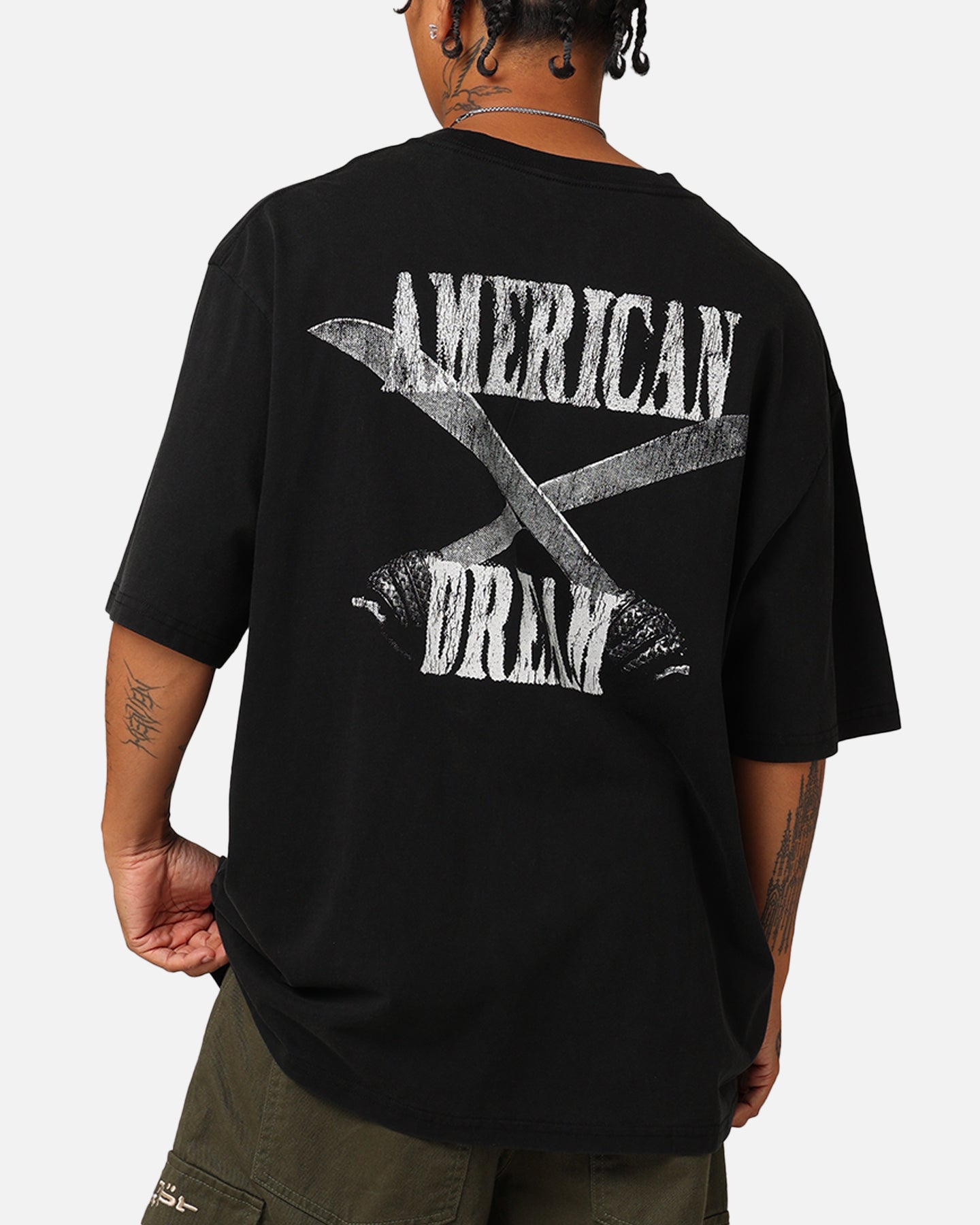 21 Savage American Dream T-Shirt - Washed Black Vintage Rap Tee for Men - Perfect for Concerts, Streetwear & Hip Hop Fashion