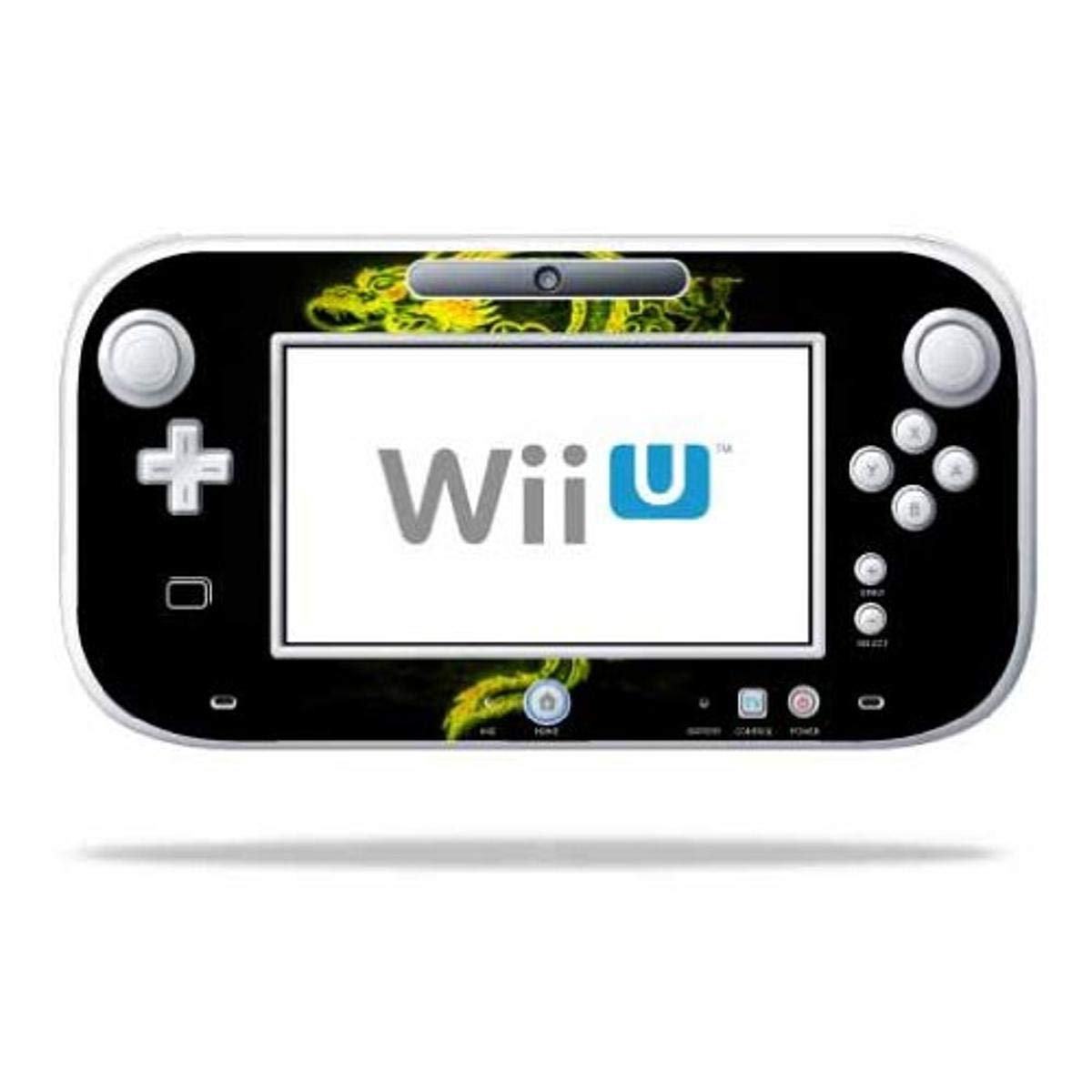 MightySkins Nintendo Wii U Gamepad Controller Skin Wrap - Neon Dragon Design | Protective Decal Sticker for Gaming Accessories | Perfect for Customization & Scratch Protection