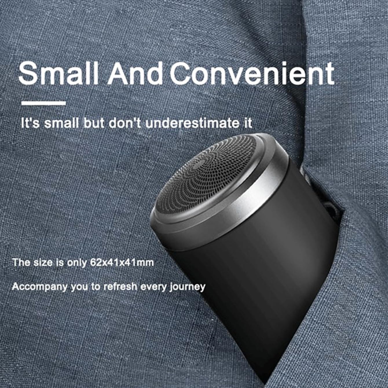 2024 Newest Mini Portable Electric Shaver for Men & Women - Waterproof Rechargeable Travel Razor with Powerful Motor - Perfect for Home, Office & On-The-Go Shaving (1pc)