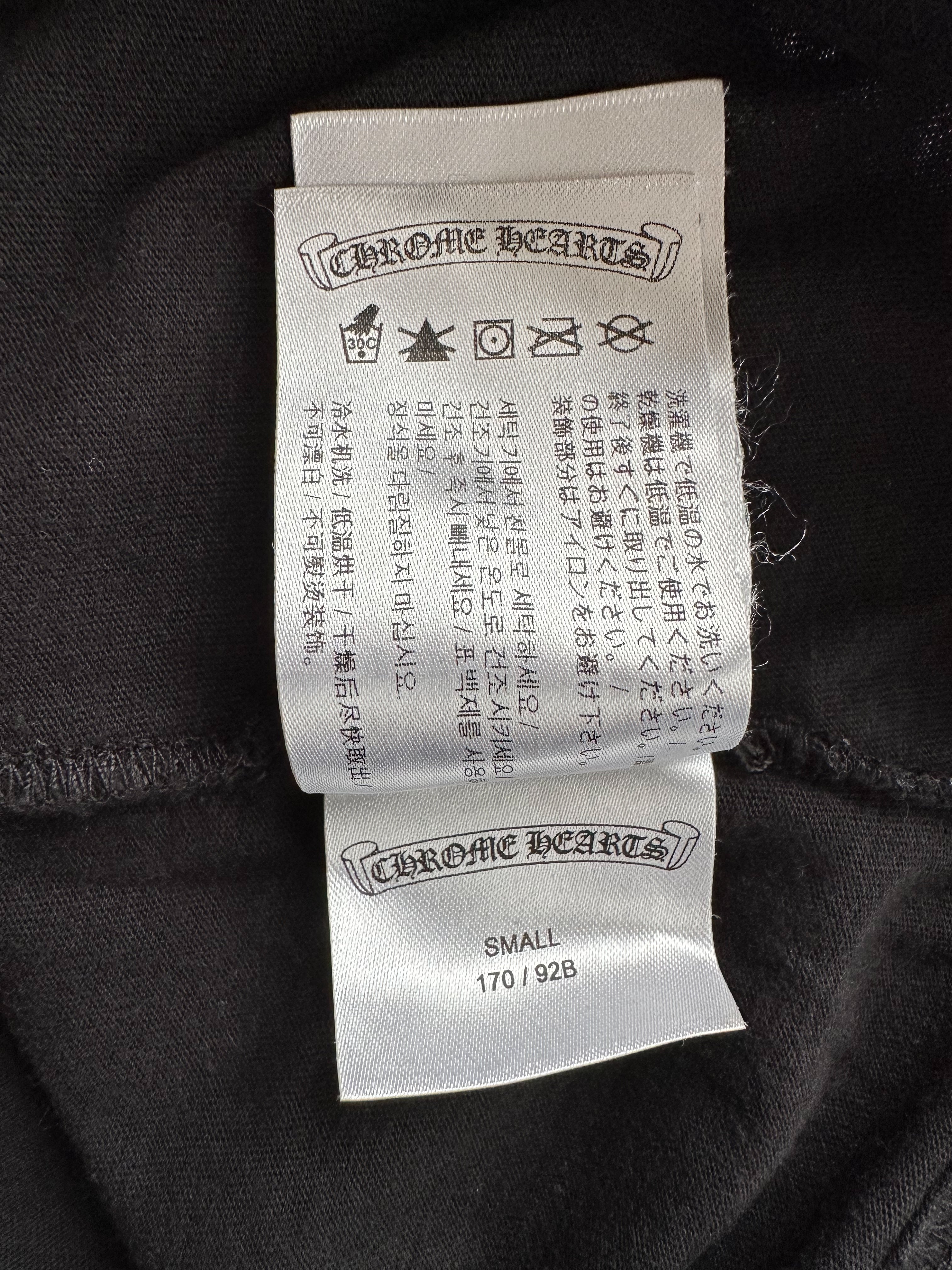 Chrome Hearts Black & White Foti Graphic T-Shirt for Men - Stylish Cotton Tee for Casual Wear & Street Fashion
