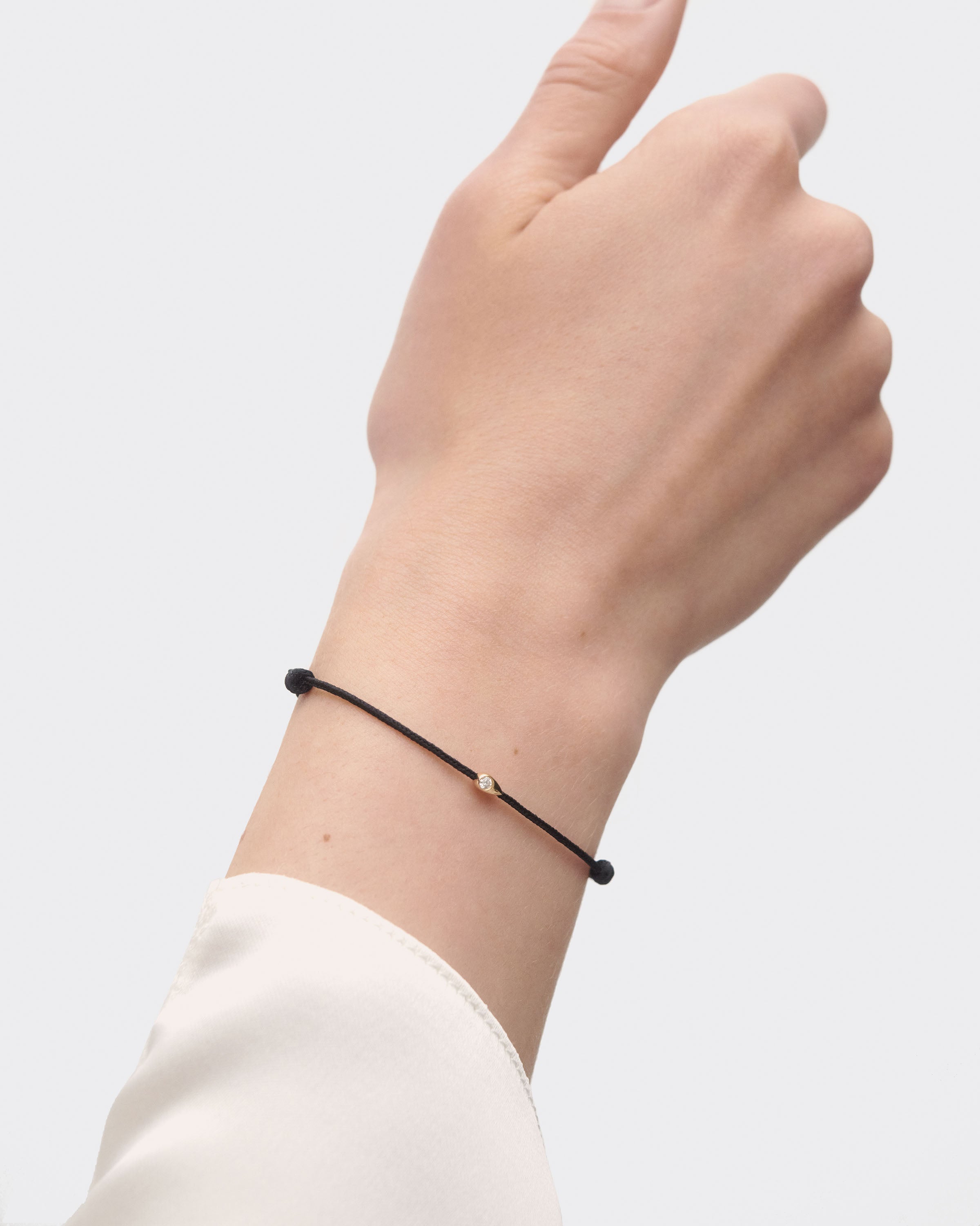 Lia Diamond Adjustable Cord Bracelet for Women - Elegant Beaded Friendship Jewelry Gift for Her - Perfect for Everyday Wear, Parties & Special Occasions