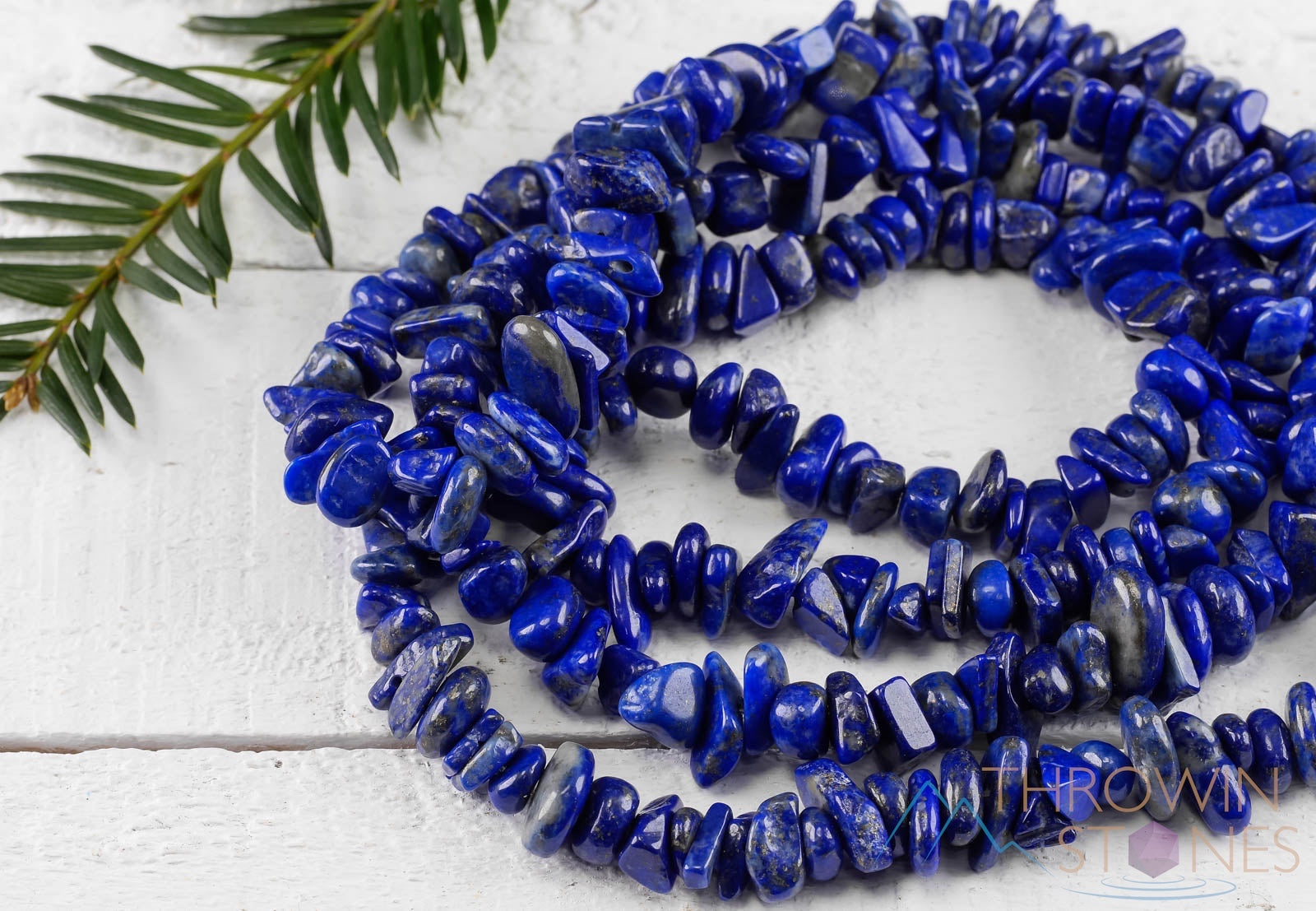 Lapis Lazuli Crystal Necklace - Handmade Chip Bead Long Necklace for Women, Natural Stone Jewelry for Meditation & Healing | Perfect for Yoga, Spiritual Gifts & Boho Fashion