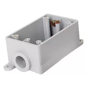 FS PVC Single Gang Electrical Box - Durable & Weatherproof for Indoor/Outdoor Wiring Projects | Ideal for Home, Office & Commercial Use