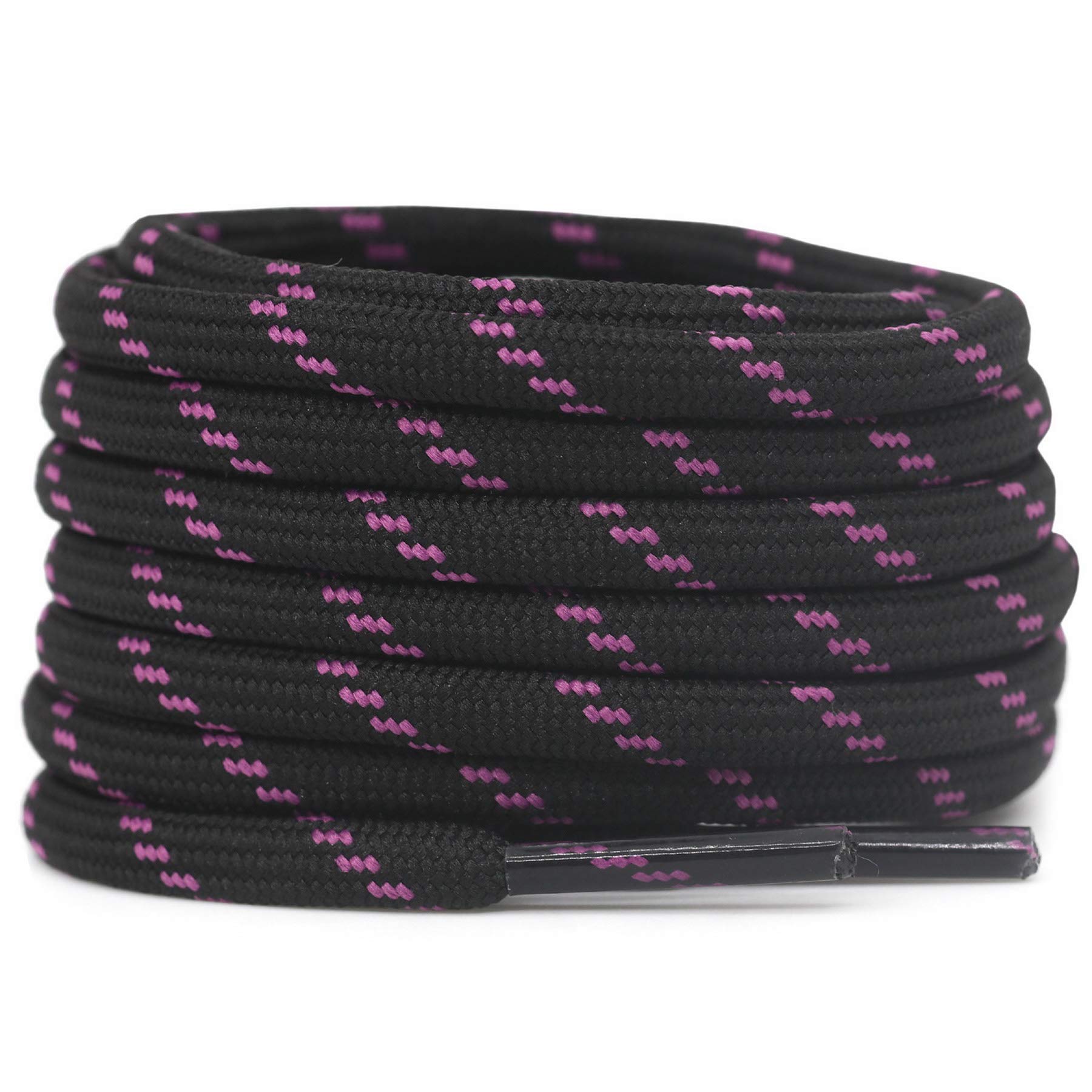 DELELE 2 Pairs Thick Round Climbing Shoelaces - Durable Hiking & Boot Laces for Outdoor Adventures - Perfect for Hiking, Rock Climbing, and Work Boots