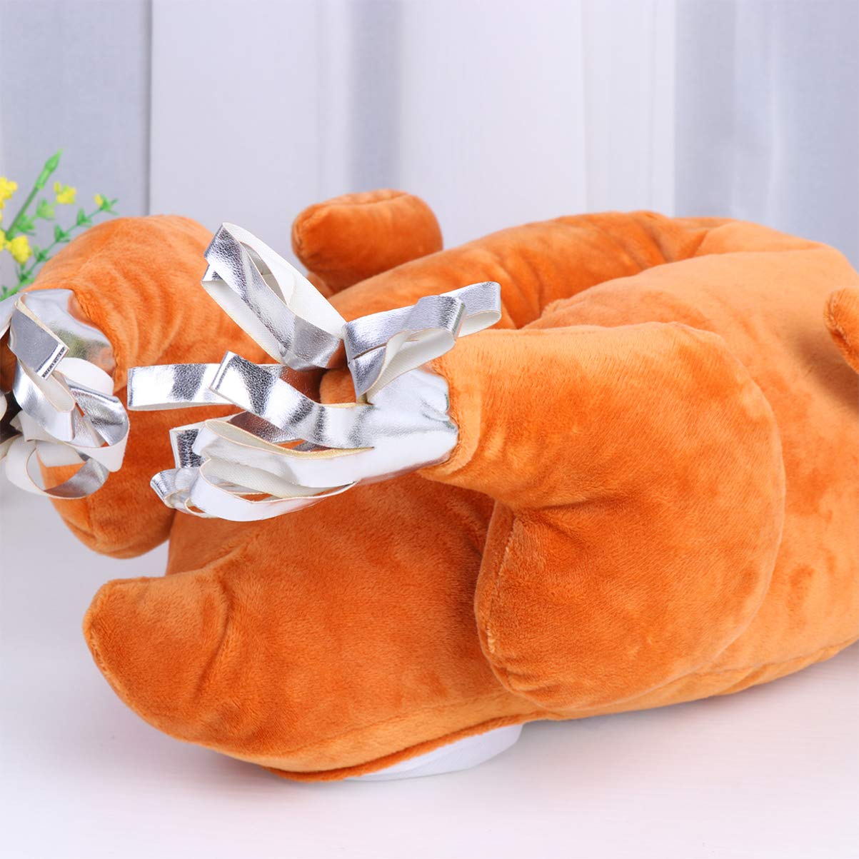VOSAREA 1PC Plush Turkey Tissue Box Cover Holder - Decorative Thanksgiving Napkin Dispenser for Car, Home, Office & Kitchen | Holiday Table Decor, Auto Accessory, Bathroom Organizer
