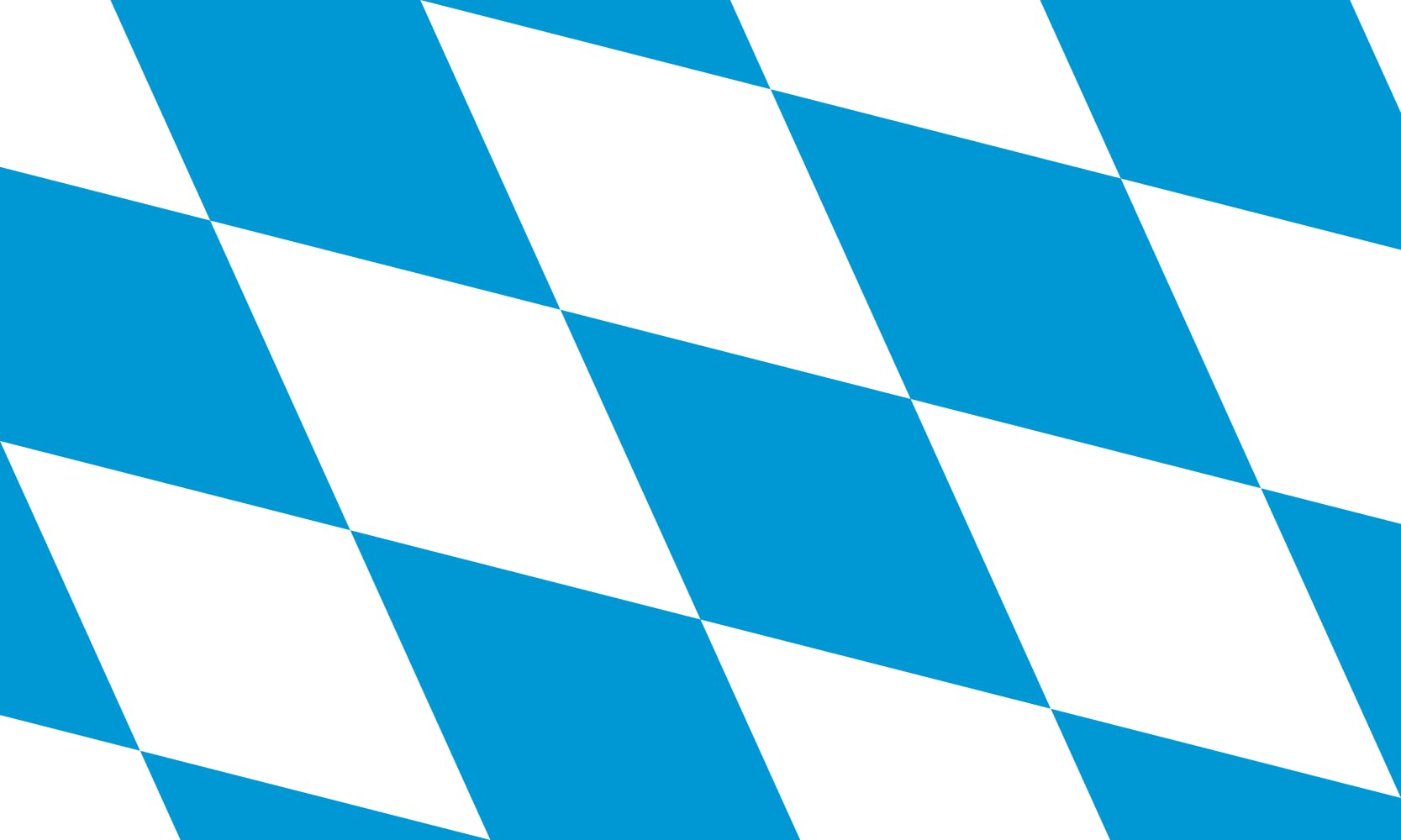 XXL+ Bavaria Lozenge Flag - 150x250cm (5x8ft) Landscape Outdoor Flag - 100% Made in Germany - Durable 3.75m² (40sqft) Polyester Flag for Garden, Patio, Festivals & German Heritage Celebrations