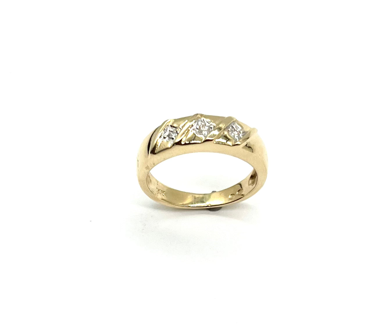 Elegant Diagonal Diamond Band Ring for Women - Sparkling Wedding, Engagement & Anniversary Jewelry Gift - Perfect for Special Occasions & Everyday Luxury