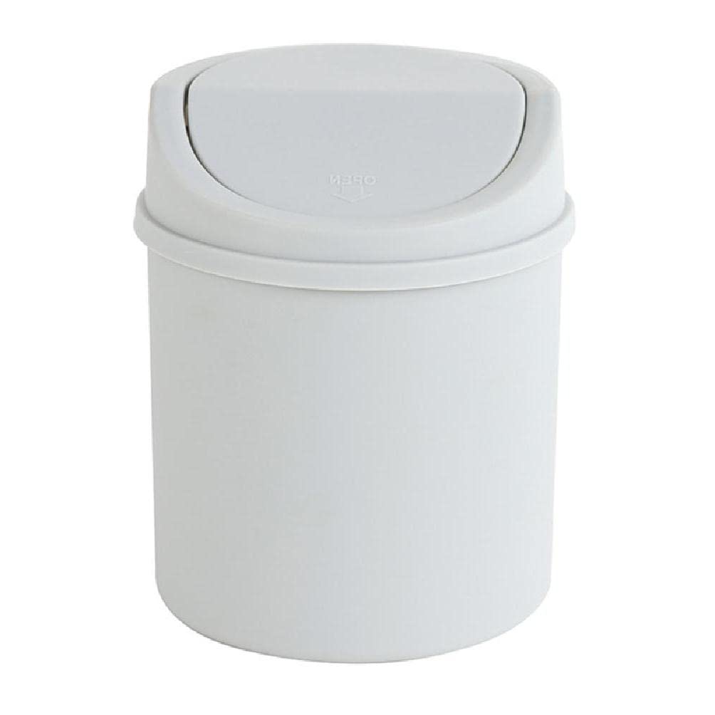 Mini Desktop Trash Can with Swing Lid - Small Waste Bin for Office, Home & Workspace | Compact Garbage Basket for Desk, Table & Countertop | Perfect for Office Supplies, Home Organization & Small Space Storage