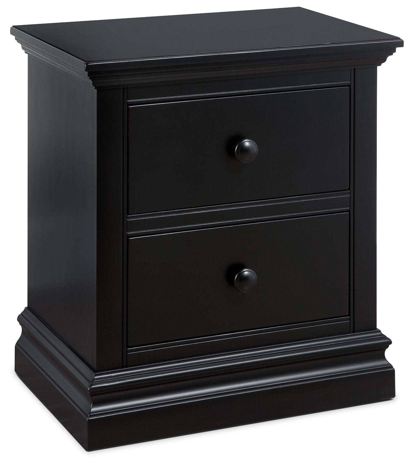 Modern Black Nightstand - Cameron Bedside Table with Drawer for Bedroom, Living Room & Office - Stylish & Functional Storage Solution