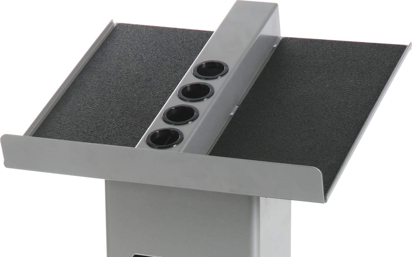 PowerBlock Large Column Stand - Heavy Duty Dumbbell Rack & Weight Storage for Home Gym - Silver/Black - Perfect for Garage Workouts & Strength Training Equipment Organization