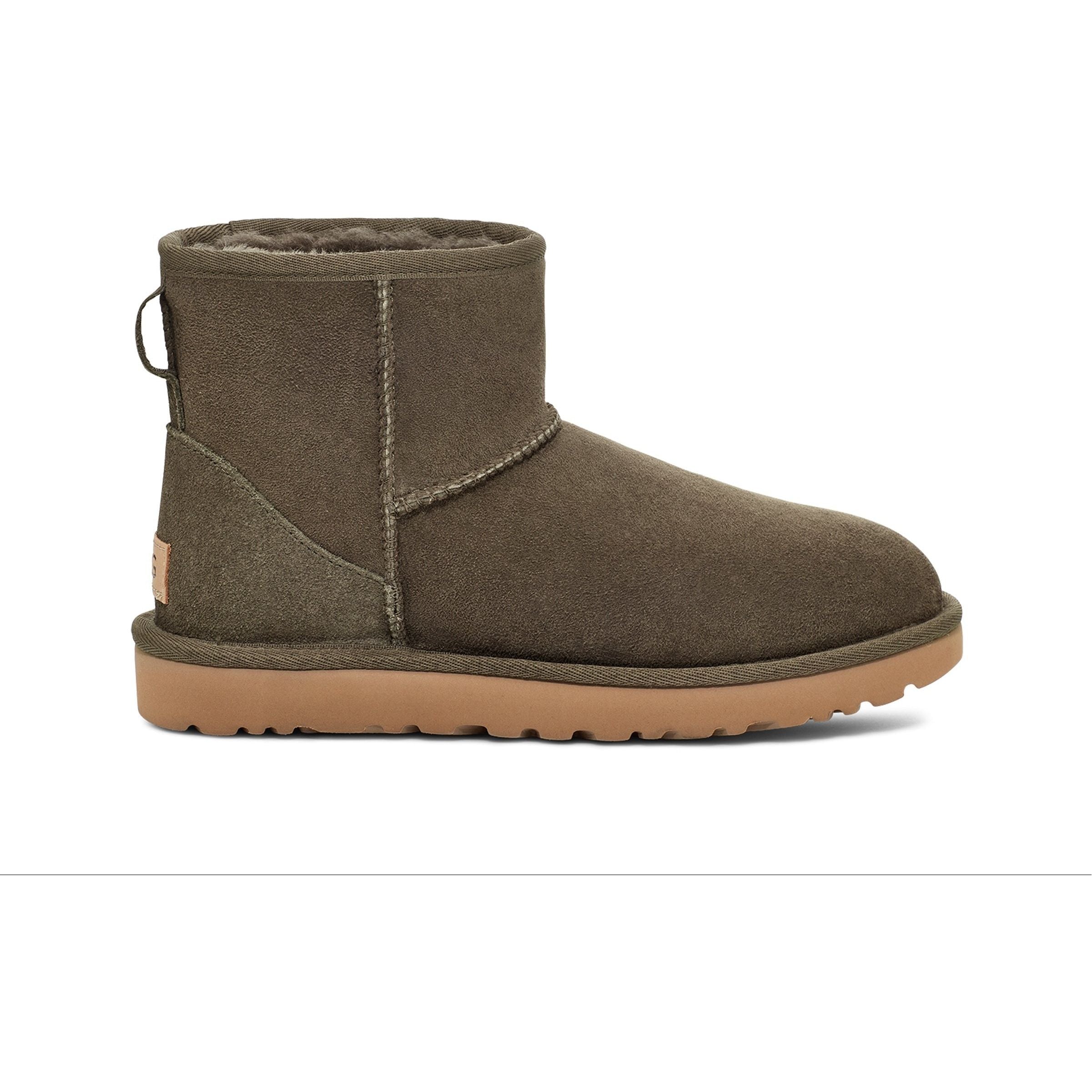 UGG Women's Classic Mini II Boots - Waterproof Winter Snow Boots for Women, Cozy Sheepskin Lined Ankle Boots for Cold Weather, Slate Grey | Perfect for Snow Days, Outdoor Activities & Casual Wear