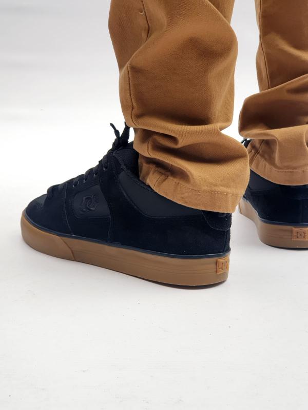 DC Pure KKG C Skate Shoes for Men - Black Gum Sole | Comfortable & Durable Sneakers for Skateboarding, Streetwear & Casual Wear