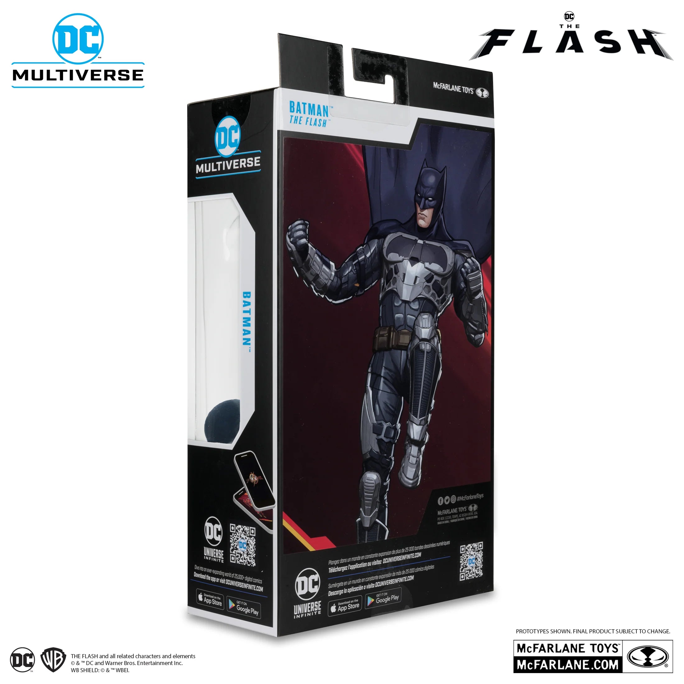DC Multiverse Platinum Batman Exclusive Action Figure (The Flash Movie) - Collectible Toy for Superhero Fans & Display