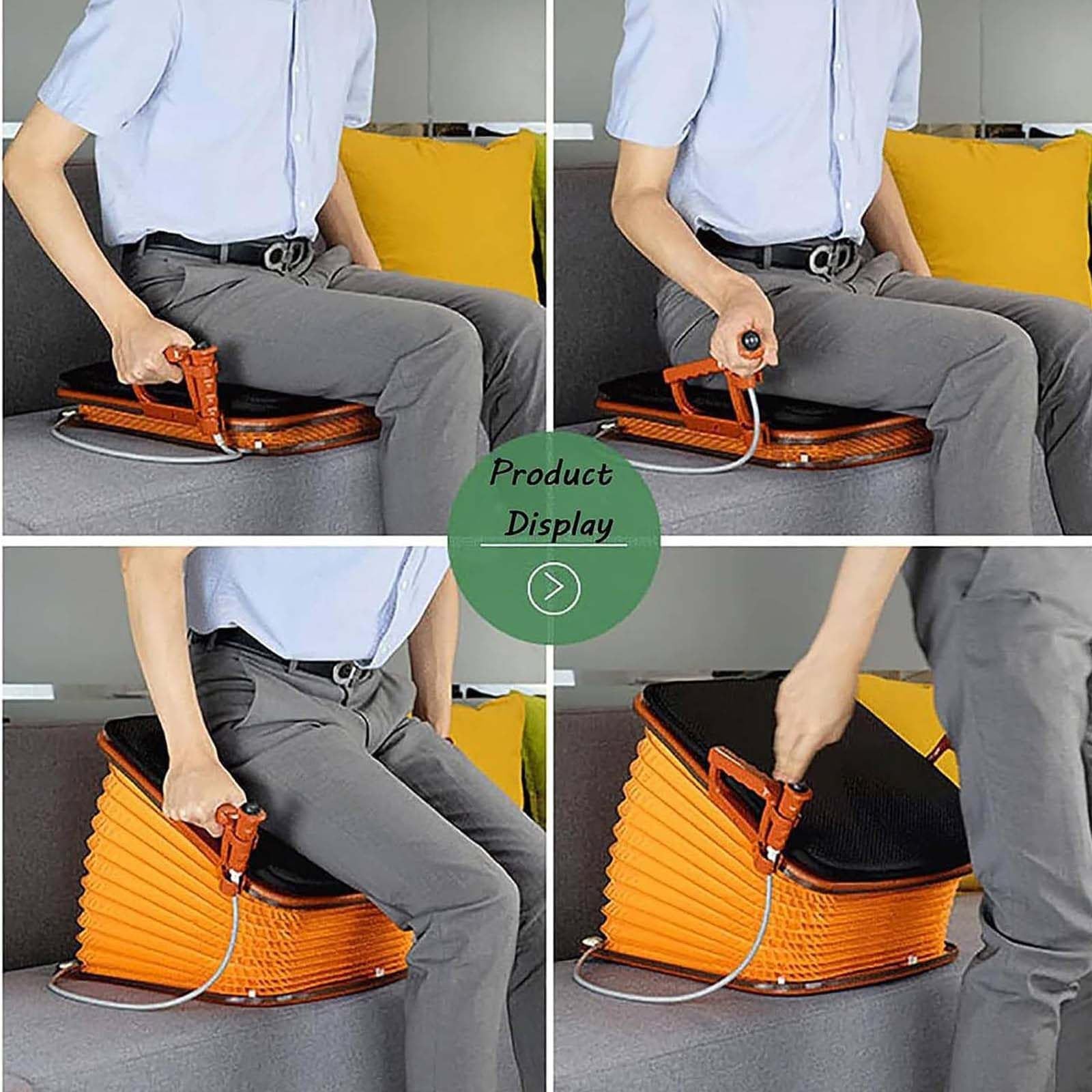 NOLLAM Electric Lift Assist Chair for Elderly - Portable Standing Aid with 35° Angle Adjustment & Button Control - Ideal for Seniors with Weak Knees, Mobility Issues - Perfect for Home, Nursing Homes, and Daily Living Assistance