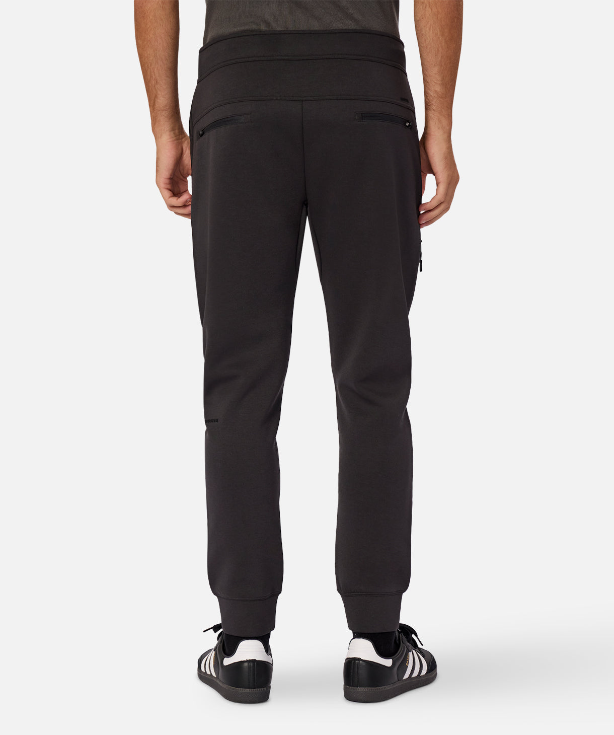 Tech Armored Track Pants for Men - Obsidian Black | Water-Resistant & Stretchable Workout Joggers | Perfect for Gym, Running & Outdoor Activities
