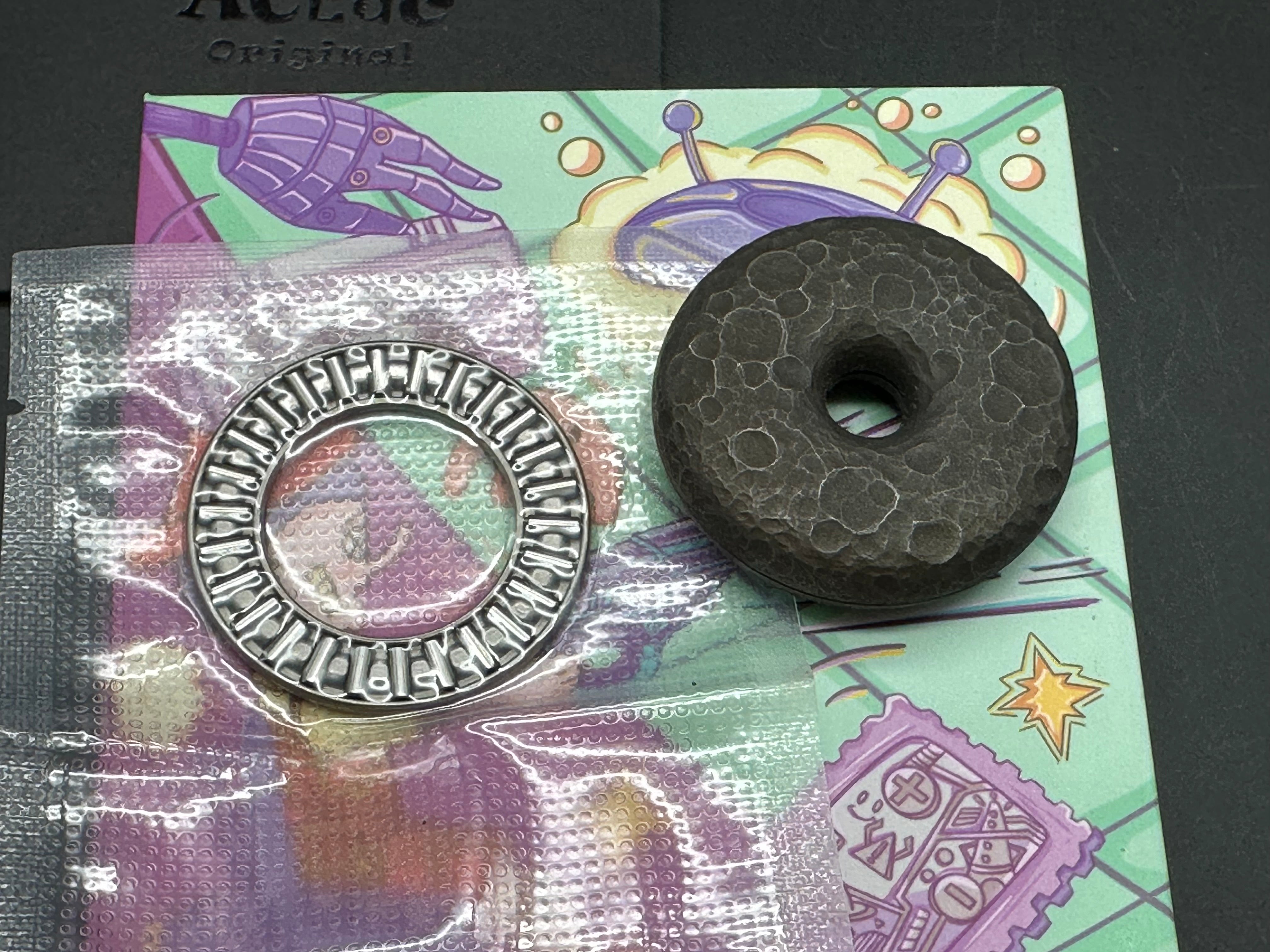 ACEdc Donut 2.0 Haptic Coin - Premium Fidget Toy for Stress Relief & Focus - Perfect for Office, School, and Anxiety Management
