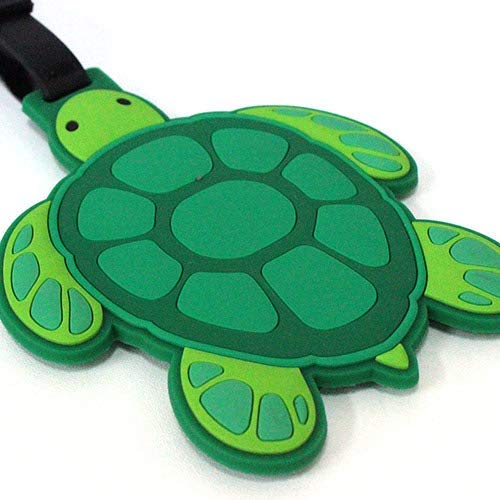 Island Heritage Hawaiian Turtle Luggage Tag - Honu Sea Turtle Design, 1 Count, Green, 4.25 x 3.5 Inches - Perfect for Travel, Vacation & Beach Trips