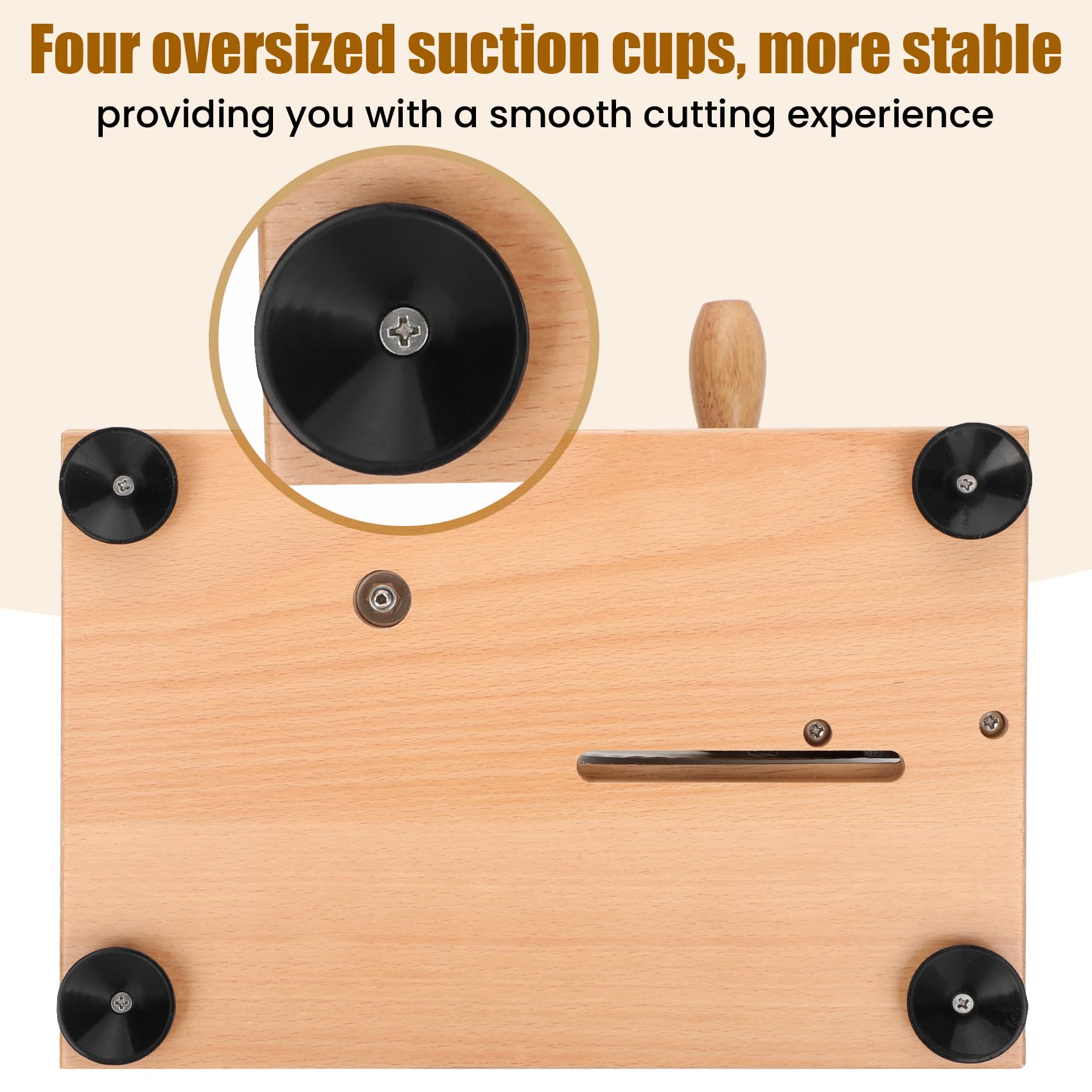 Adjustable Thickness Manual Bread Slicer with Hand Crank - Easy to Clean for Homemade Bread - Strong Suction Base for Stable Slicing - Perfect for Kitchens, Bakeries, and Home Baking Enthusiasts